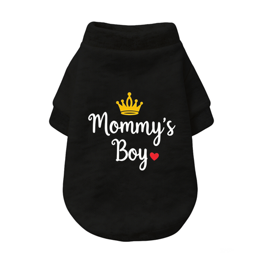 Mommy¡¯s Boy Golden Crown Heart Puppy Cardigan Sweater, Handsome Boy Pet Top