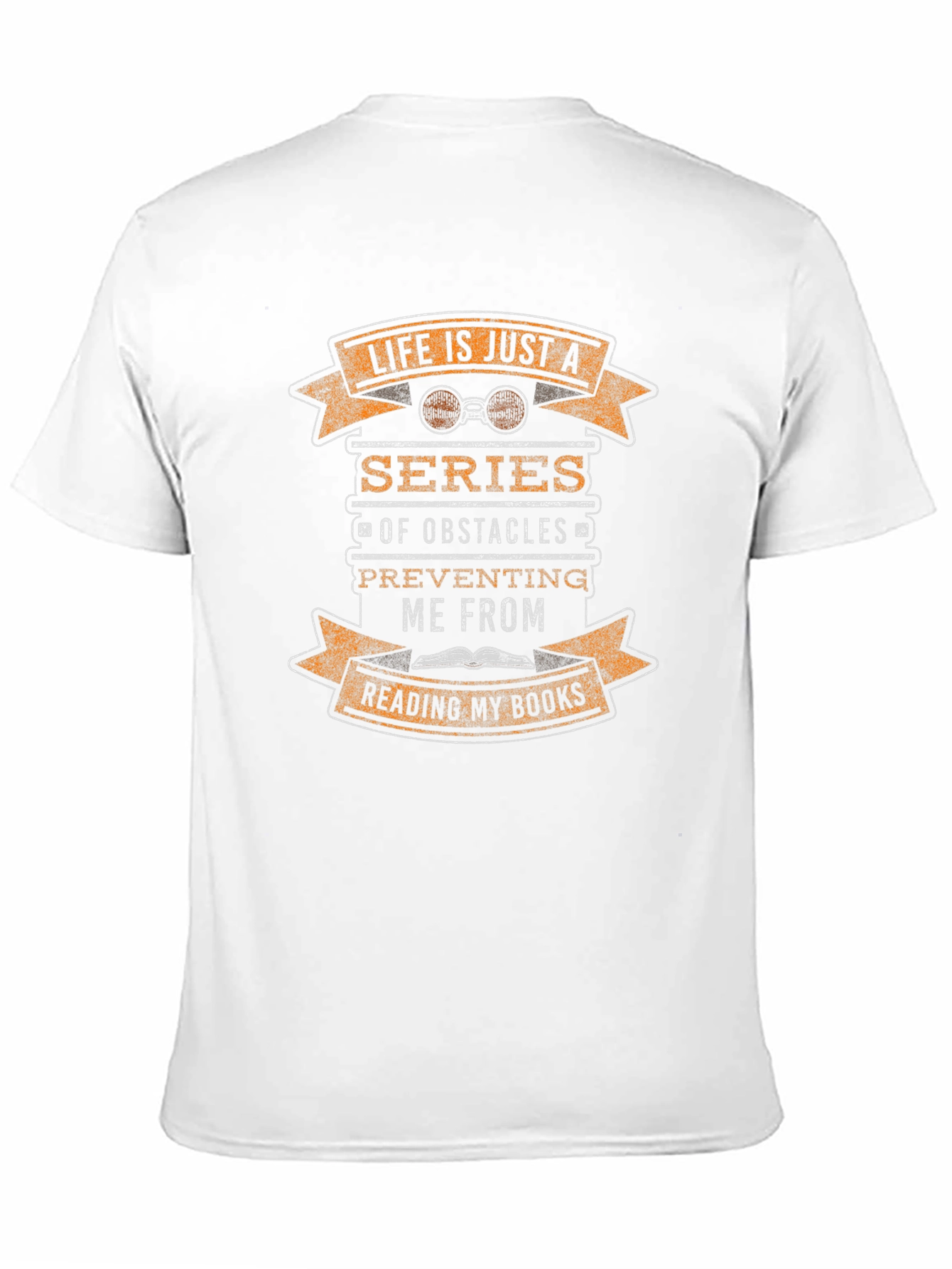 Life is Just a Series of Obstacles Reading T-Shirt