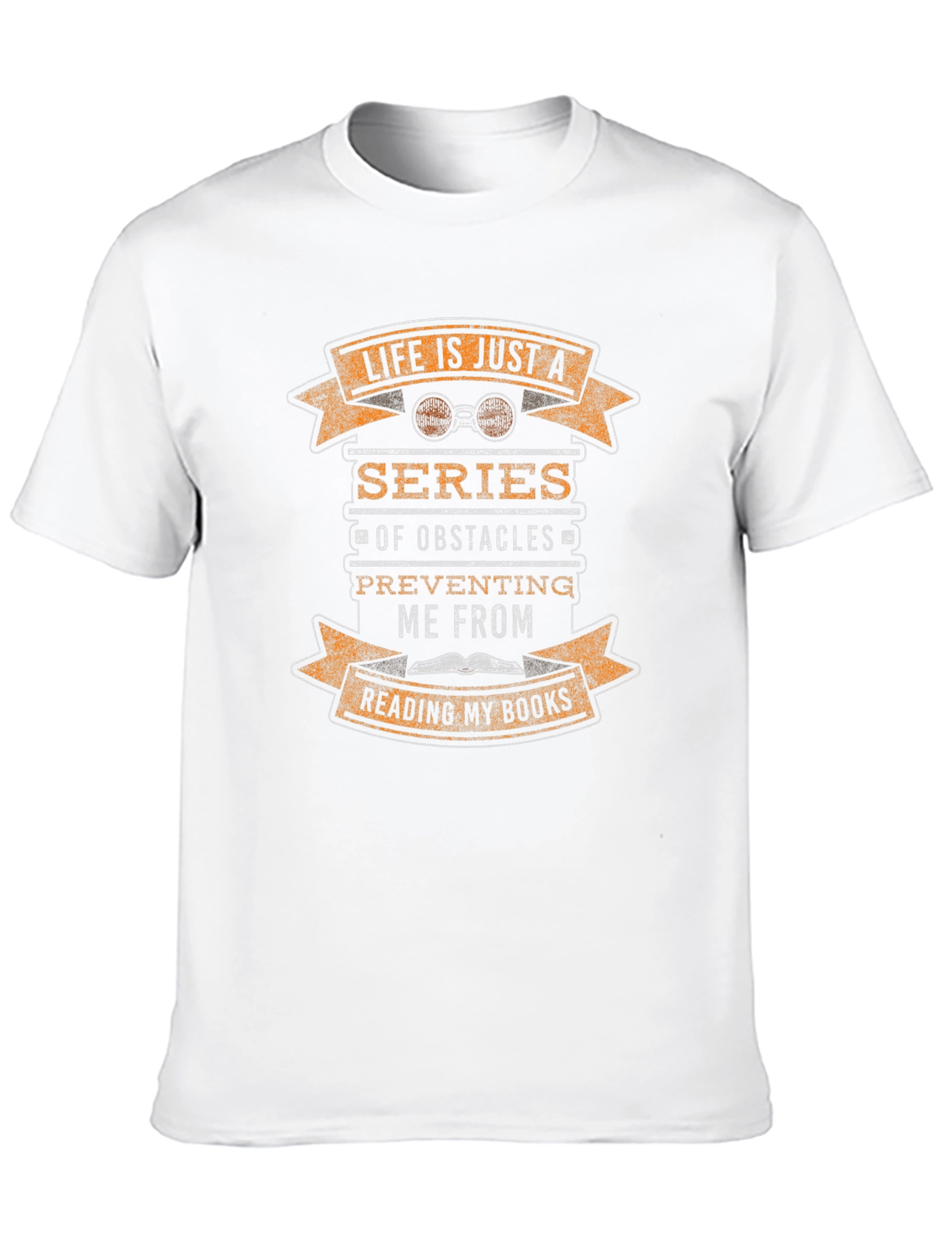 Life is Just a Series of Obstacles Reading T-Shirt