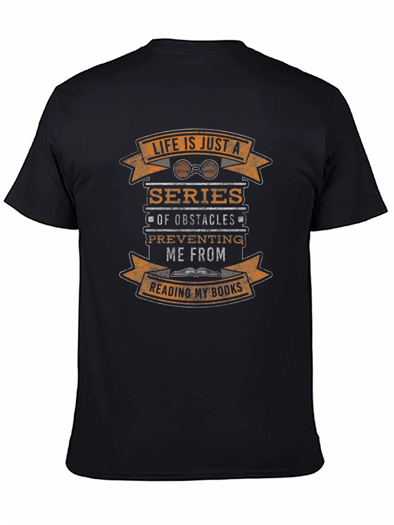 Life is Just a Series of Obstacles Reading T-Shirt