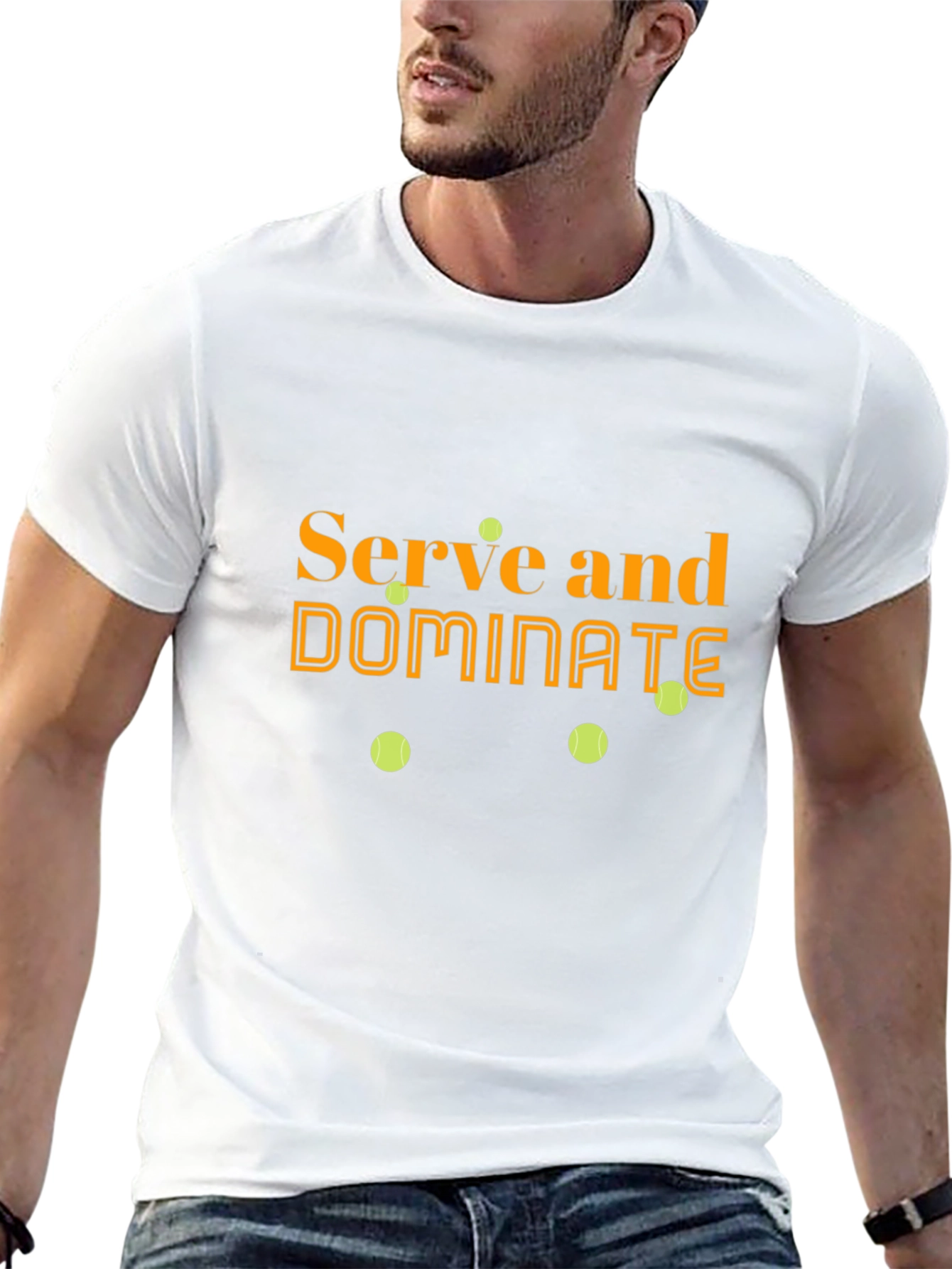 Serve and Dominate Black T-Shirt