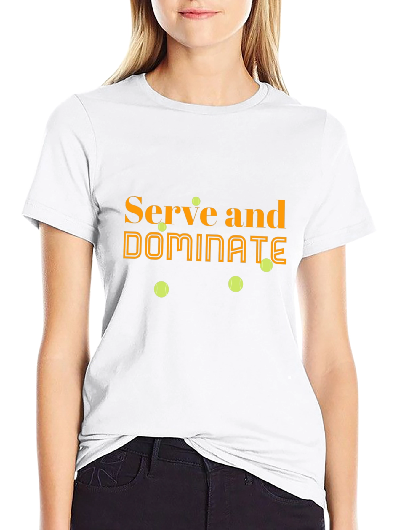 Serve and Dominate Black T-Shirt