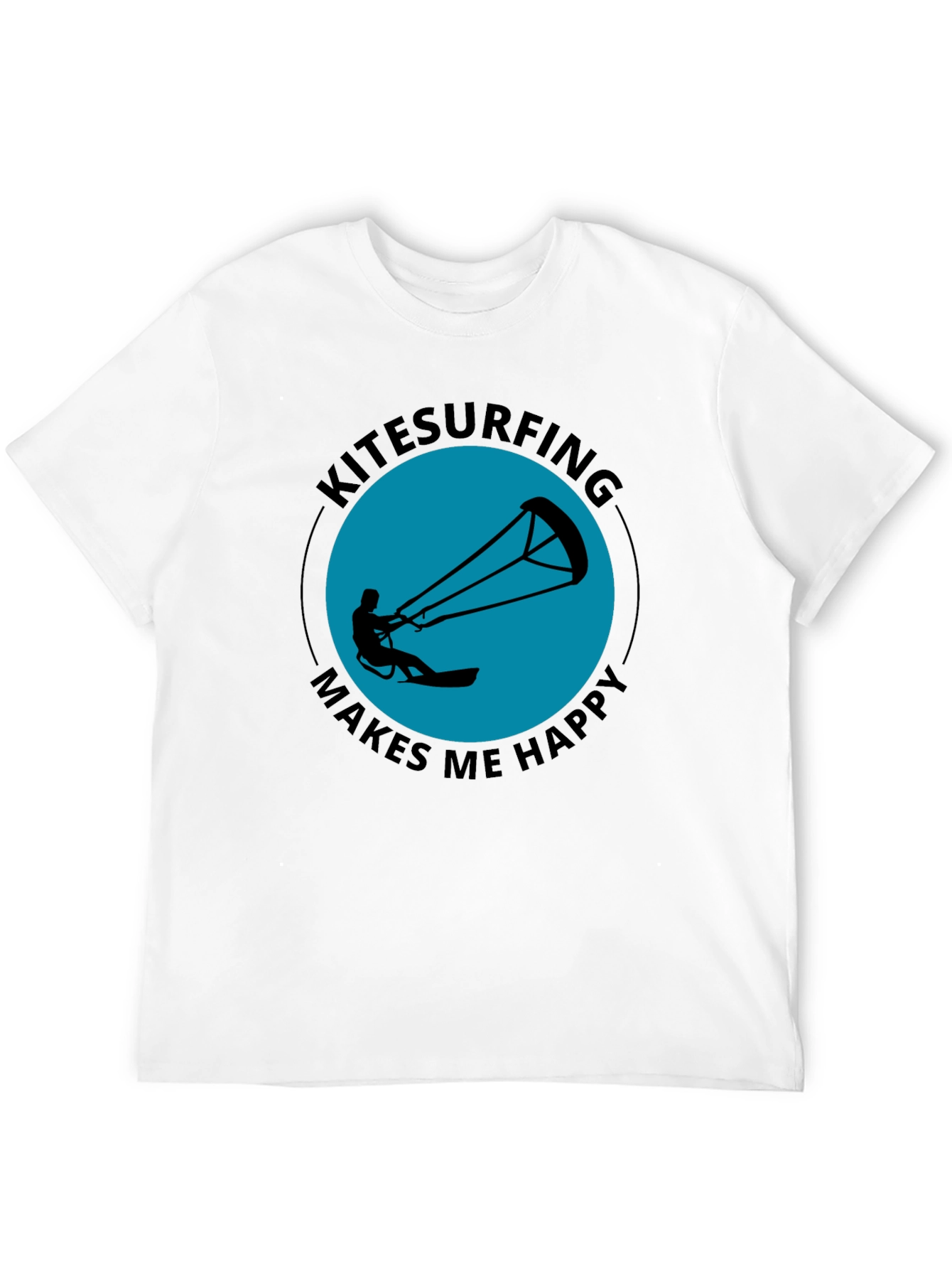 Kitesurfing Makes Me Happy Graphic Tee