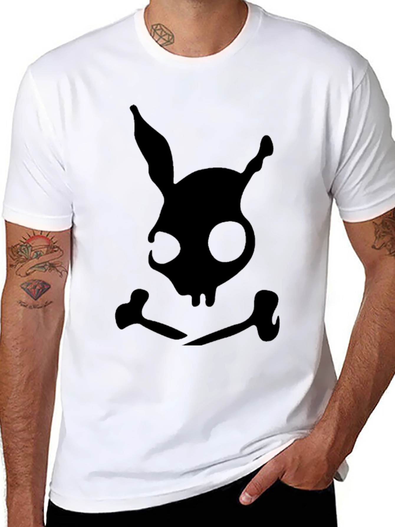 Skull Bunny T-Shirt - Edgy & Unique Design
