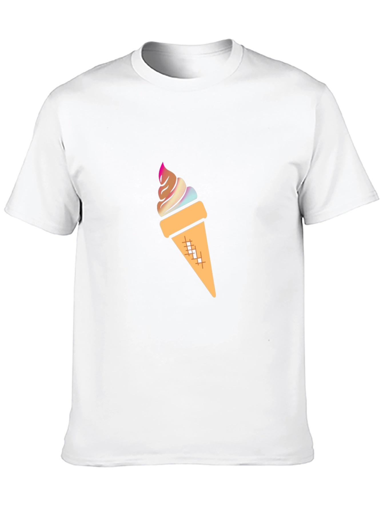 Ice Cream Graphic Tee - Stylish Black Cotton T-Shirt