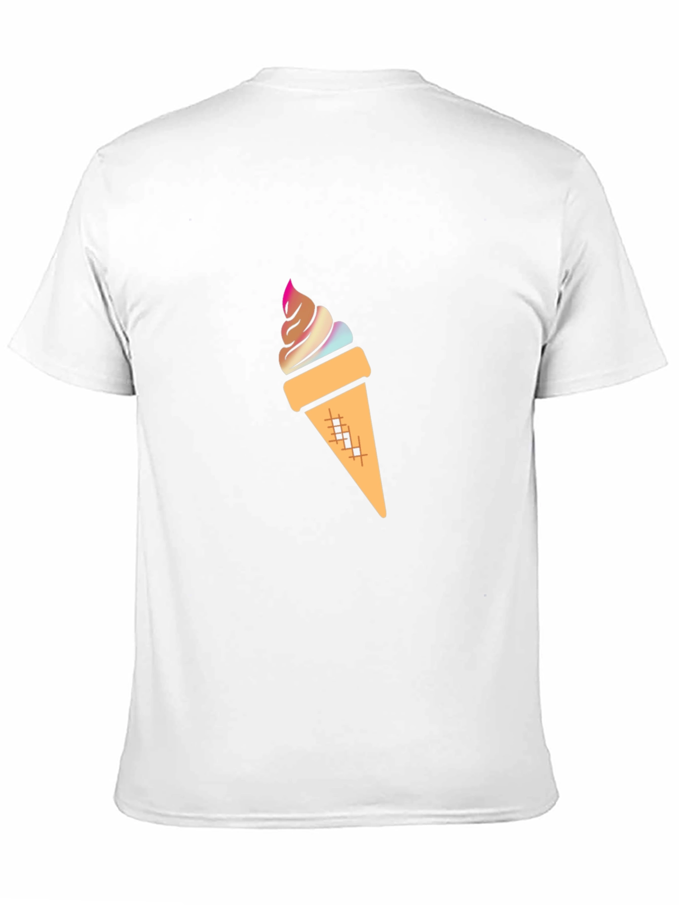 Ice Cream Graphic Tee - Stylish Black Cotton T-Shirt