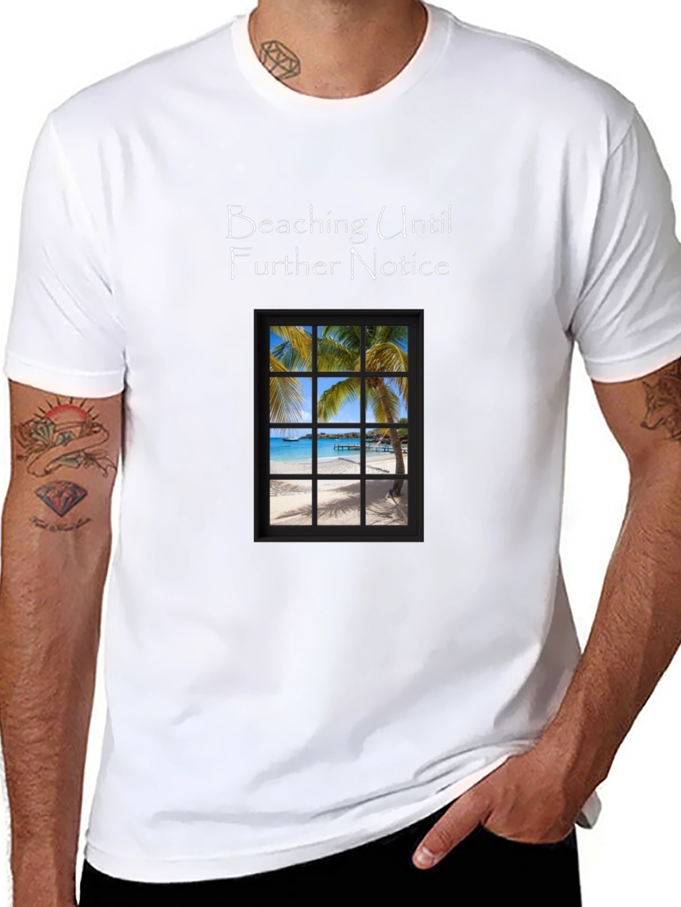 Beaching Until Further Notice Graphic Tee