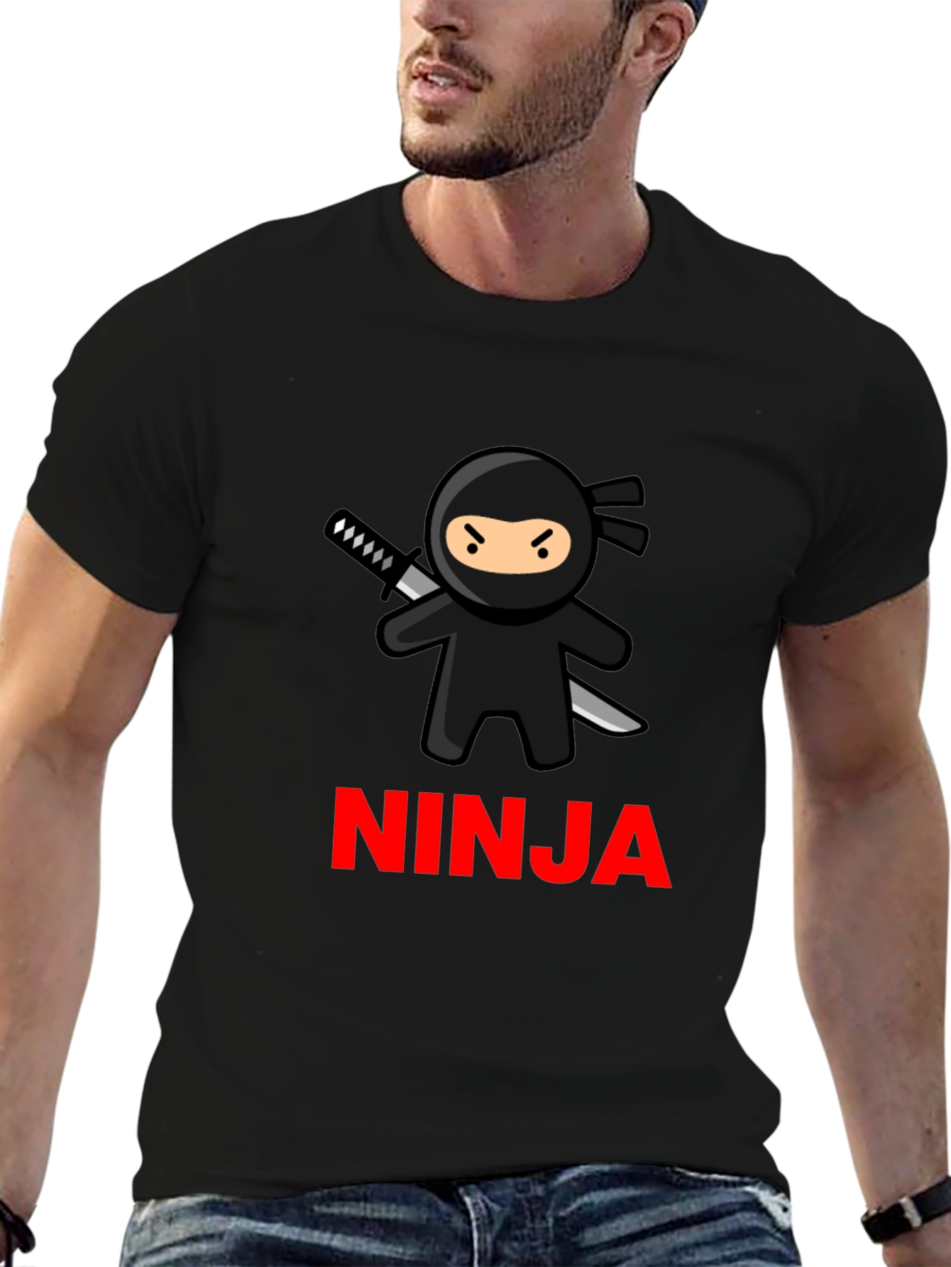 Ninja Graphic T-Shirt - Cool Cartoon Tee