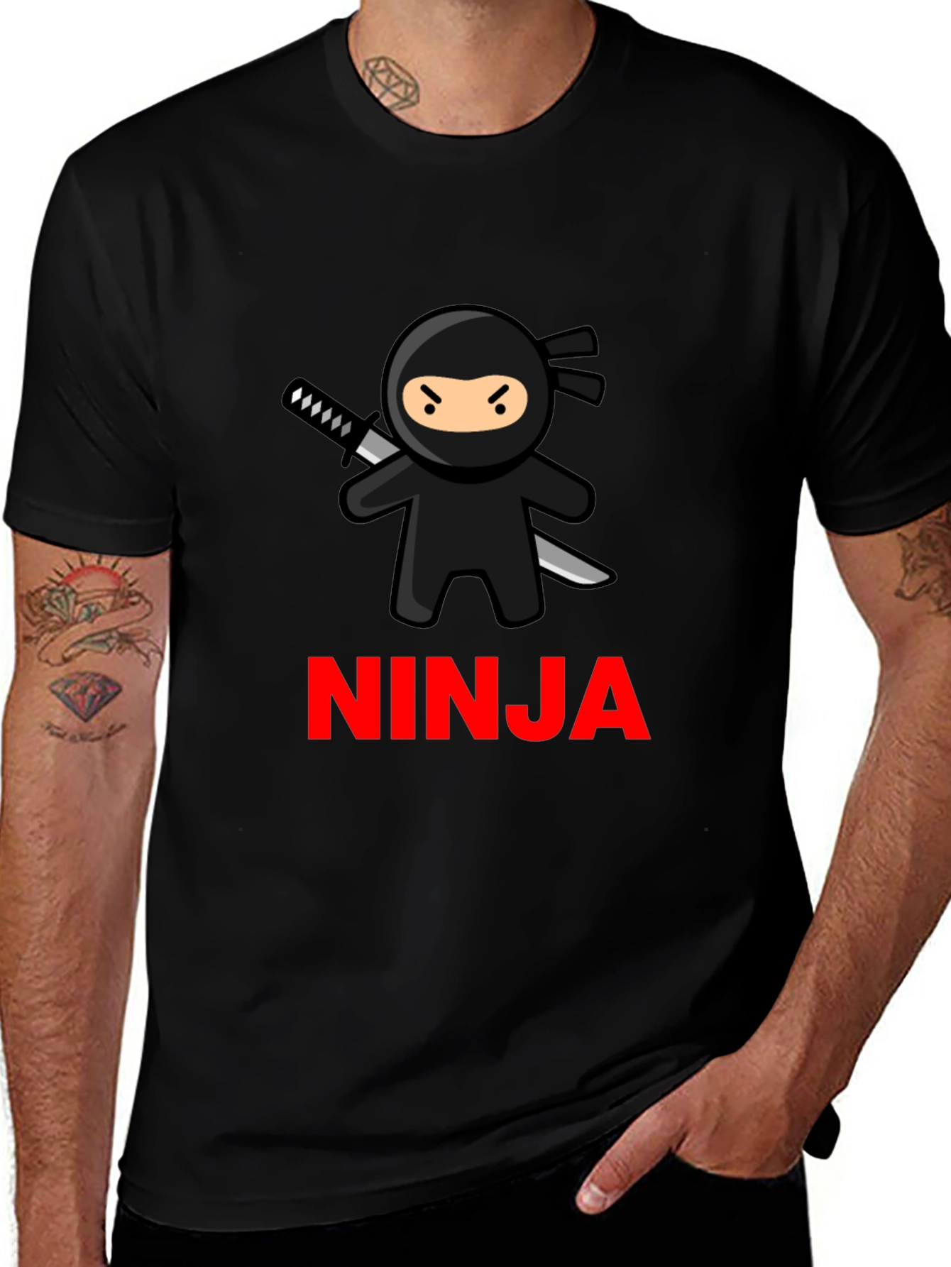 Ninja Graphic T-Shirt - Cool Cartoon Tee