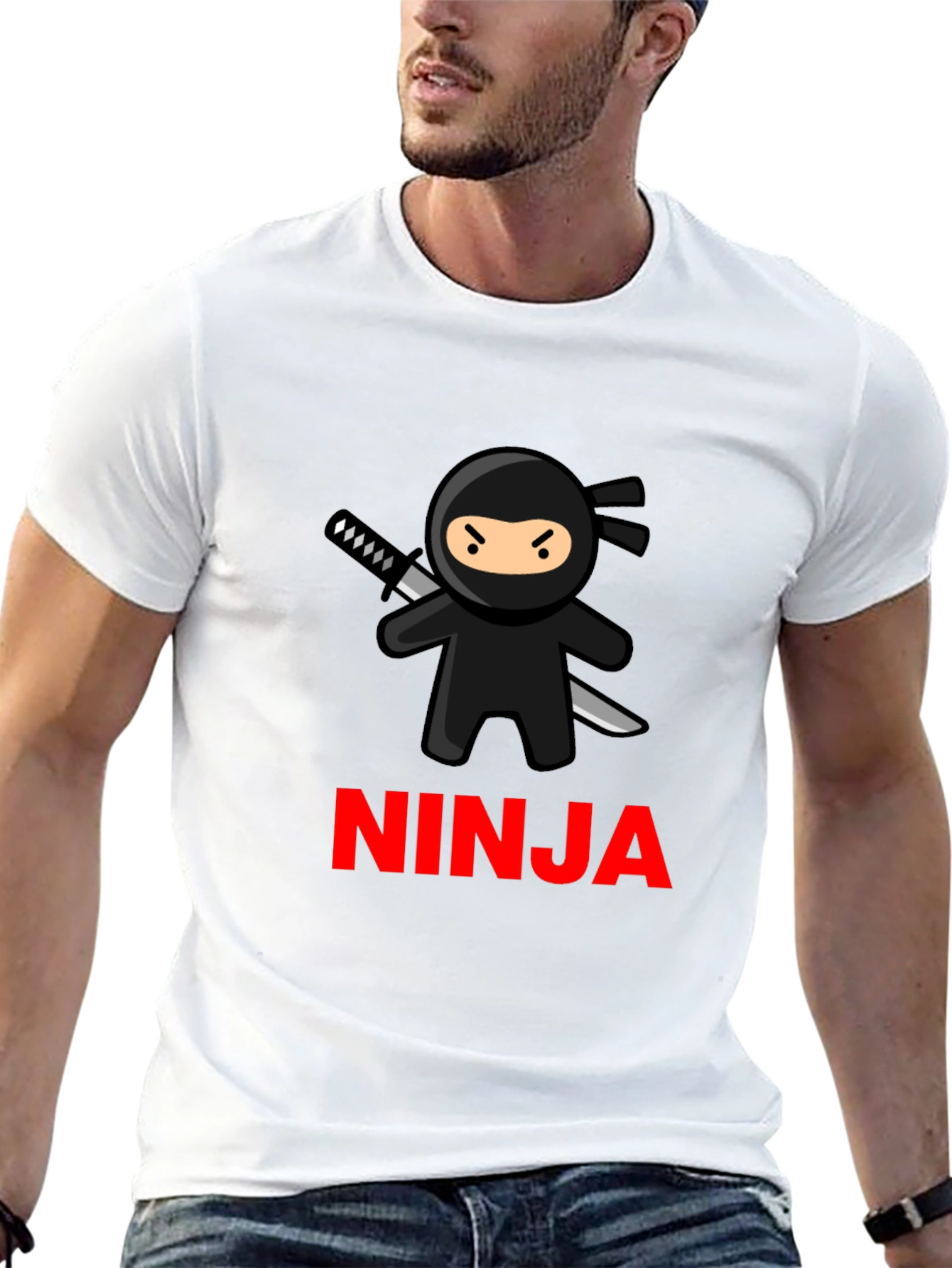 Ninja Graphic T-Shirt - Cool Cartoon Tee