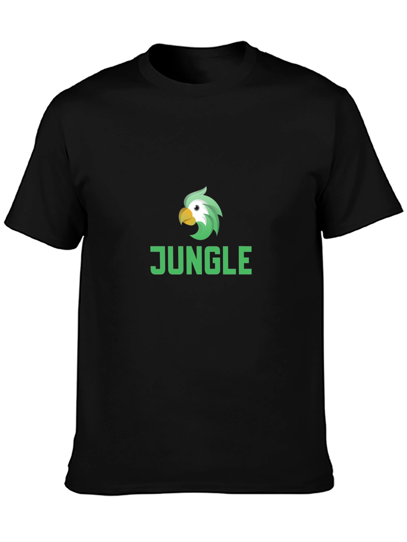 Jungle Parrot Graphic Tee - Cool Bird Design