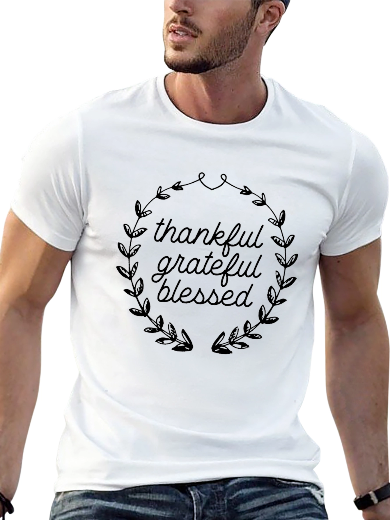 Thankful Grateful Blessed Graphic Tee