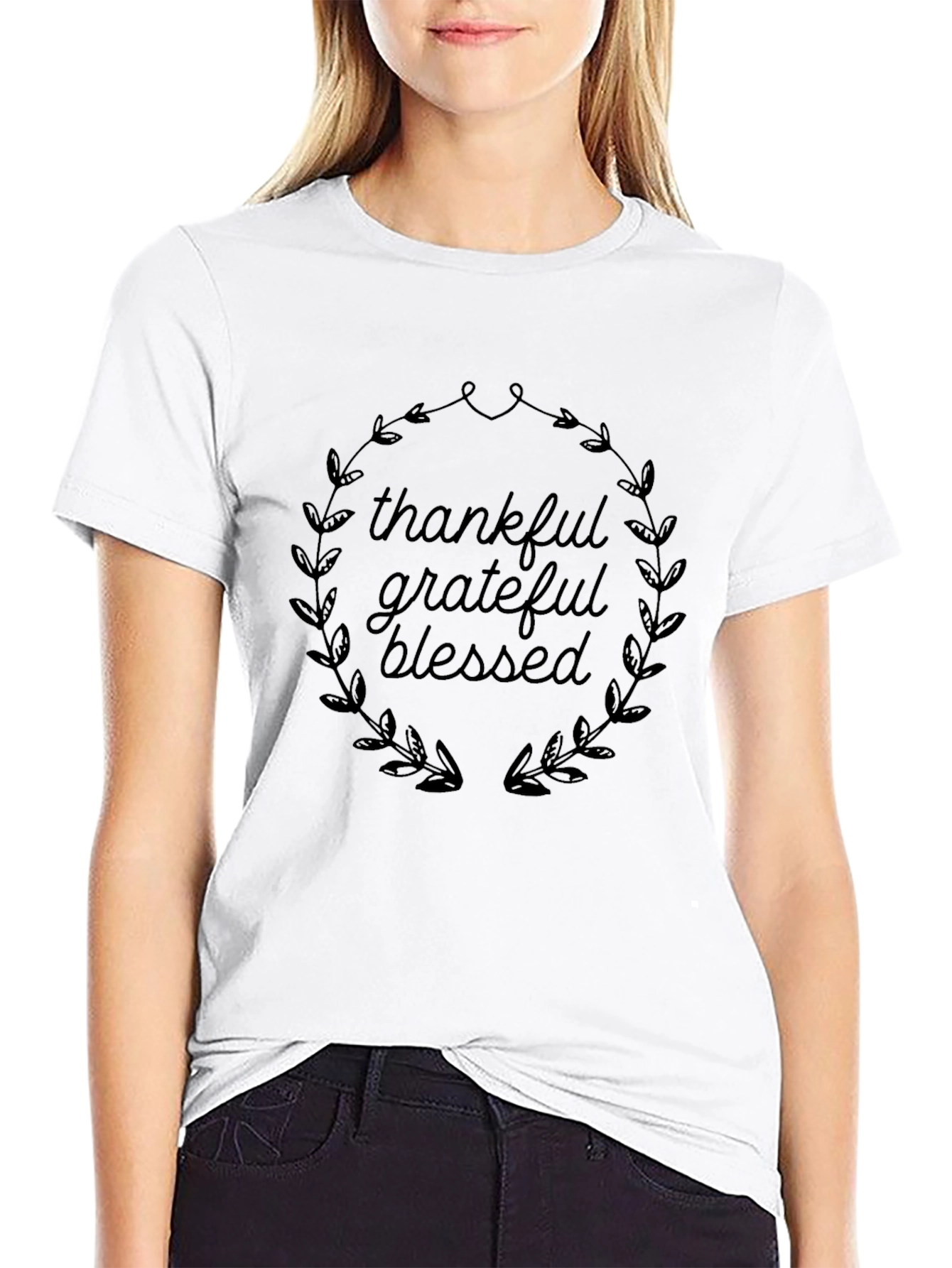 Thankful Grateful Blessed Graphic Tee