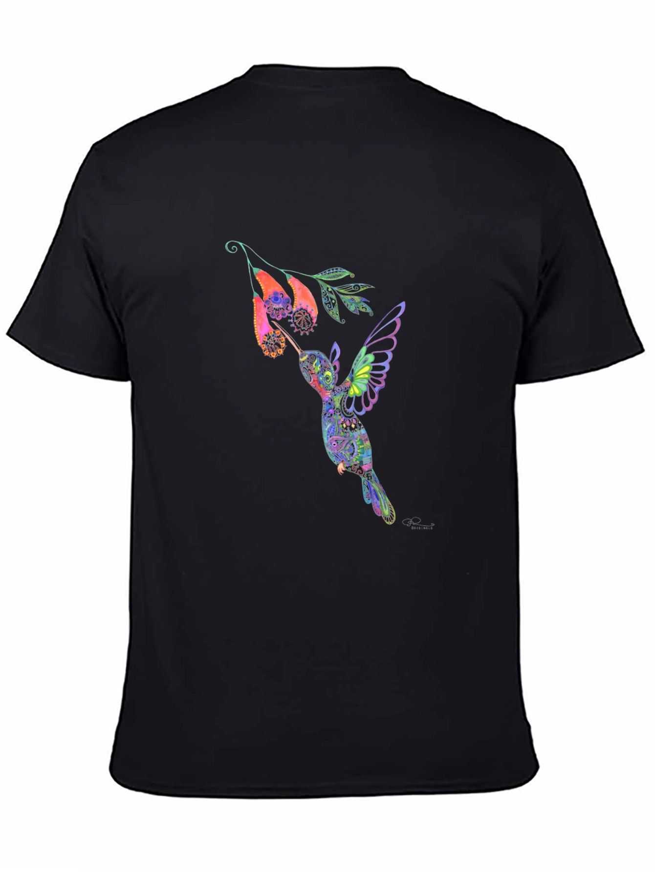 Hummingbird Graphic Black T-Shirt