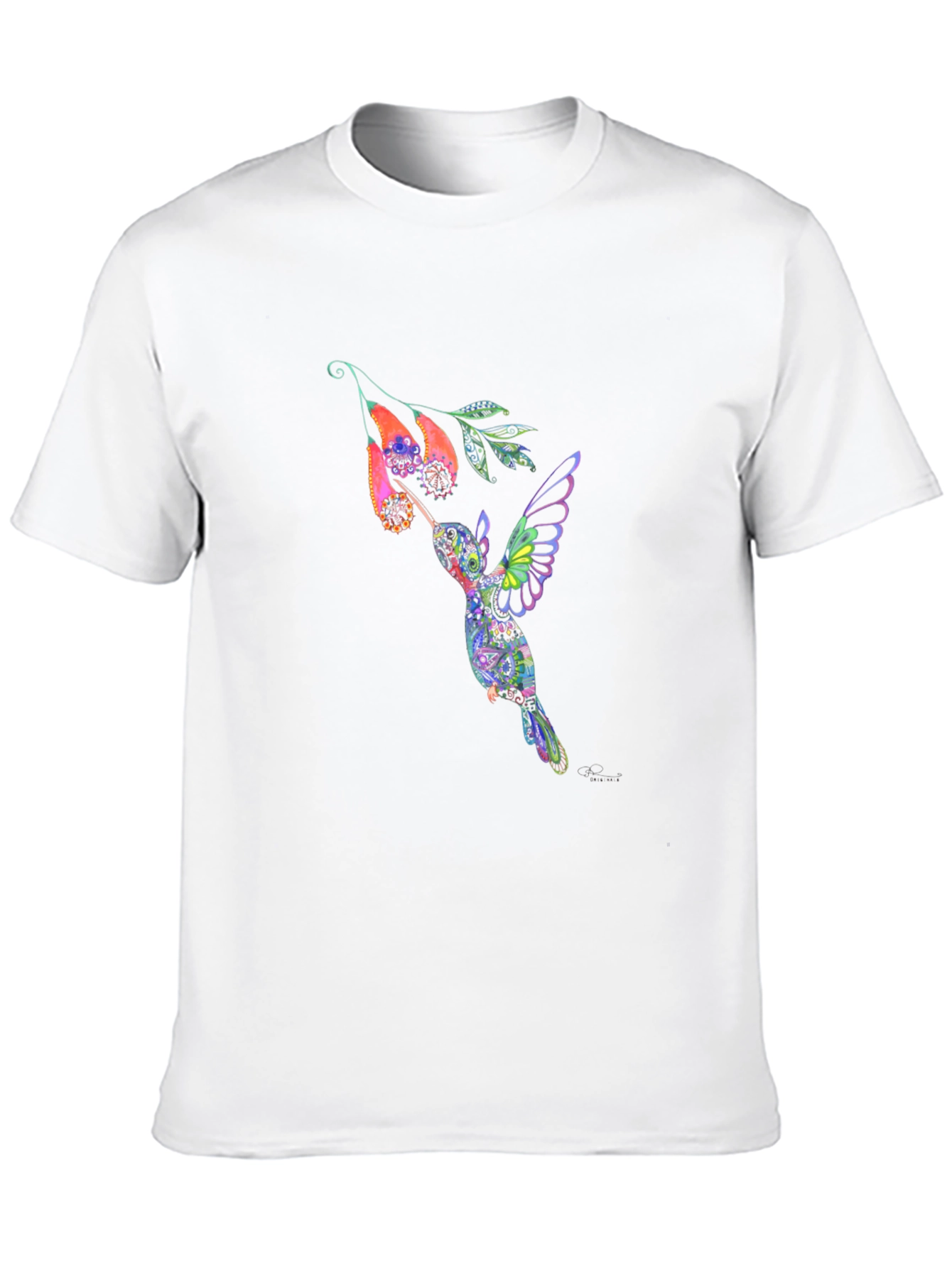Hummingbird Graphic Black T-Shirt