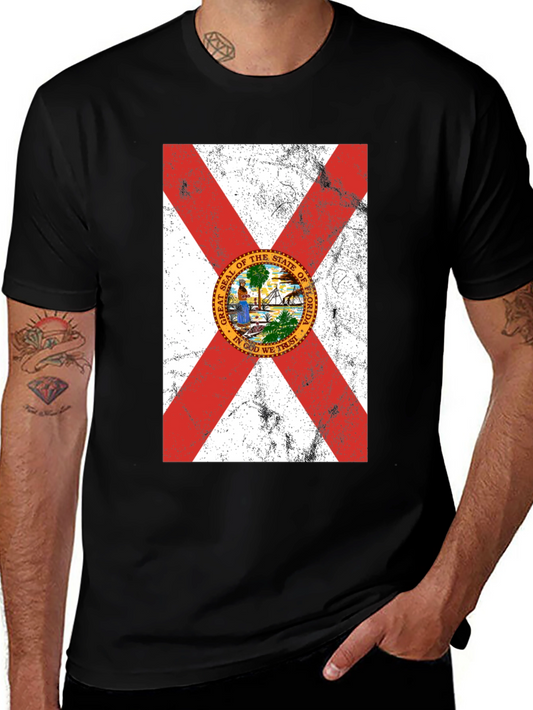 Florida Flag T-Shirt - Distressed Graphic Tee