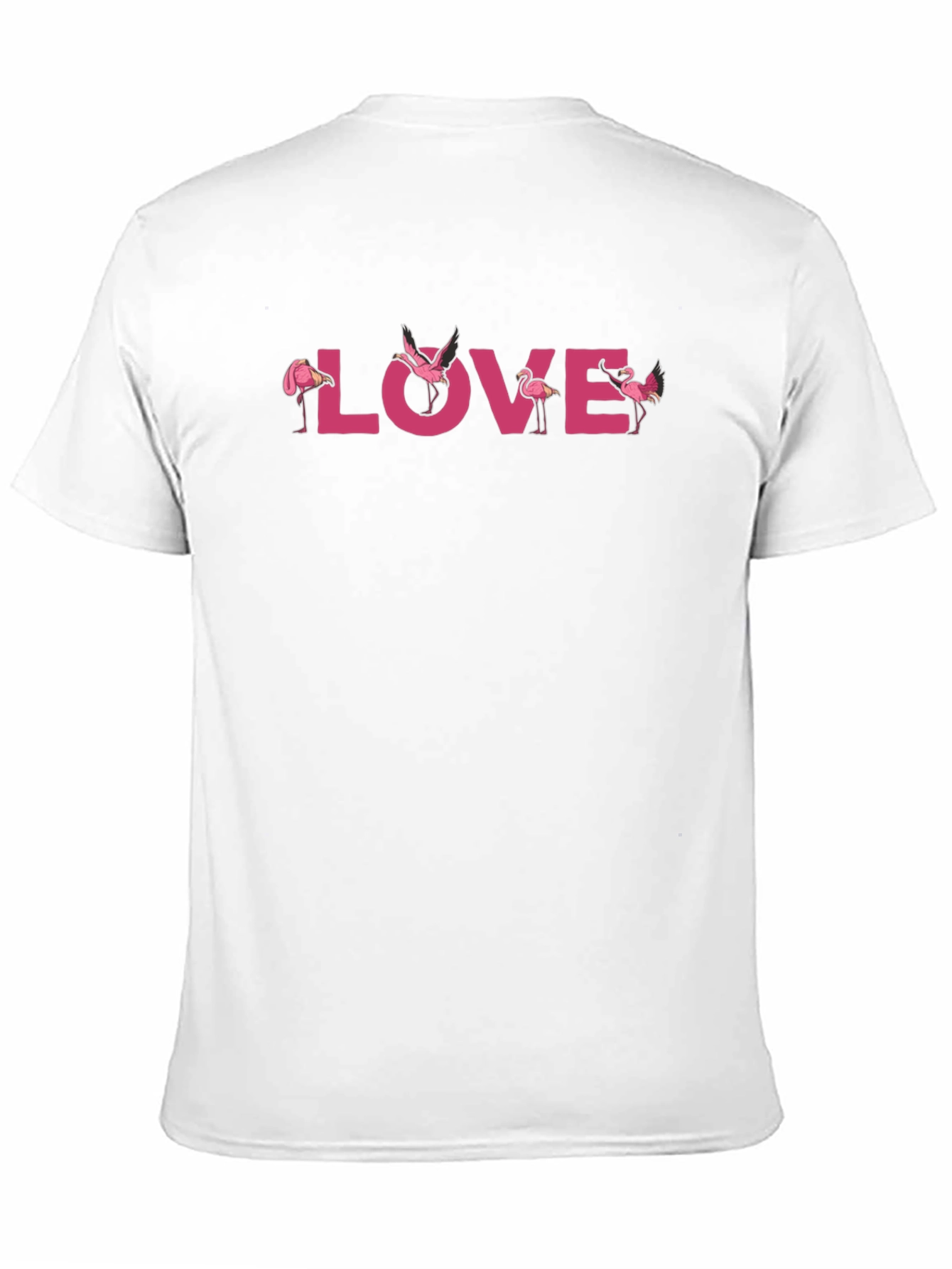 Flamingo Love Graphic Tee - Black