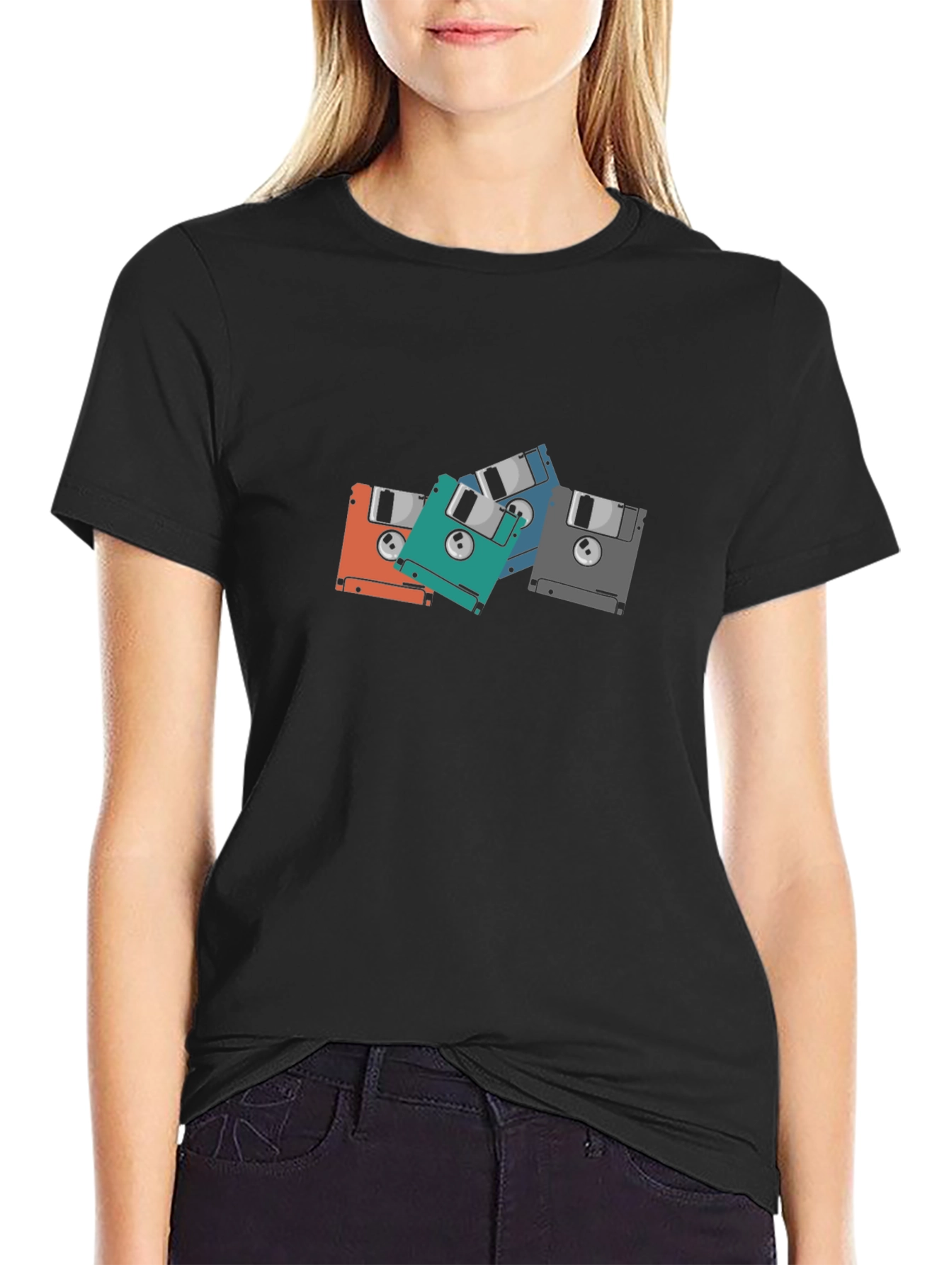 Retro Floppy Disk T-Shirt - Geek Chic Tee