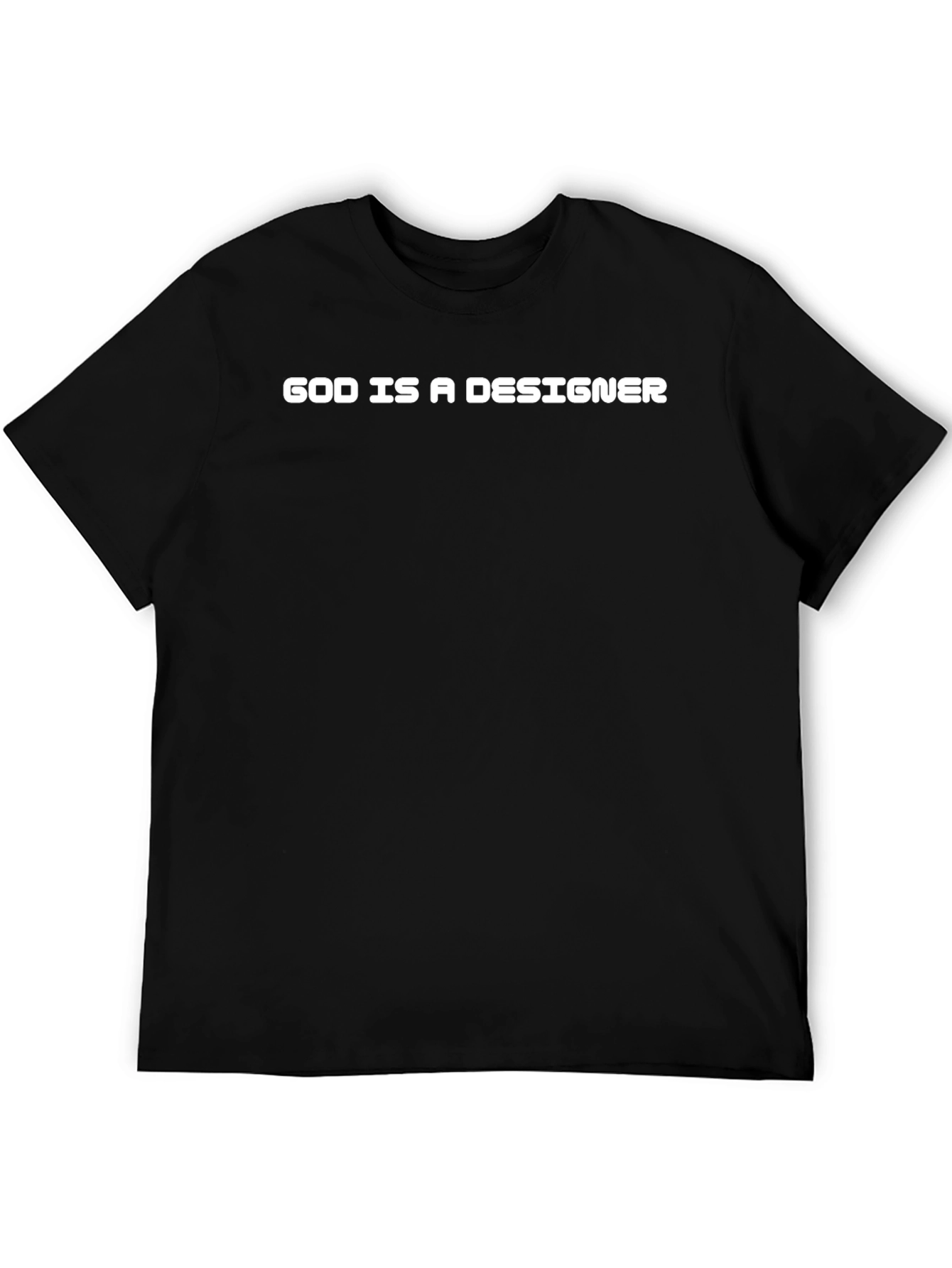 God Is A Designer T-Shirt - Black