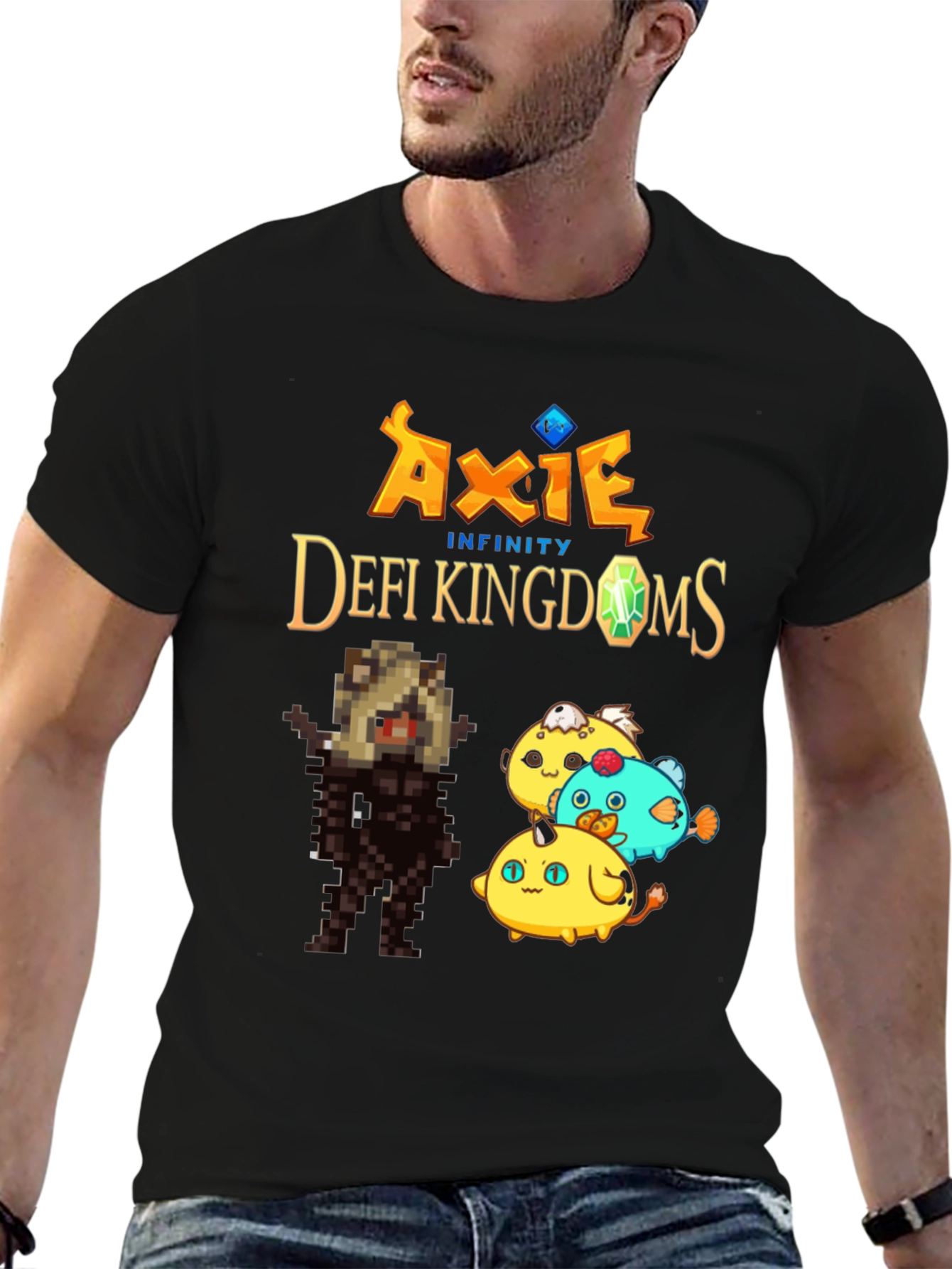 Axie Infinity & DeFi Kingdoms Black T-Shirt