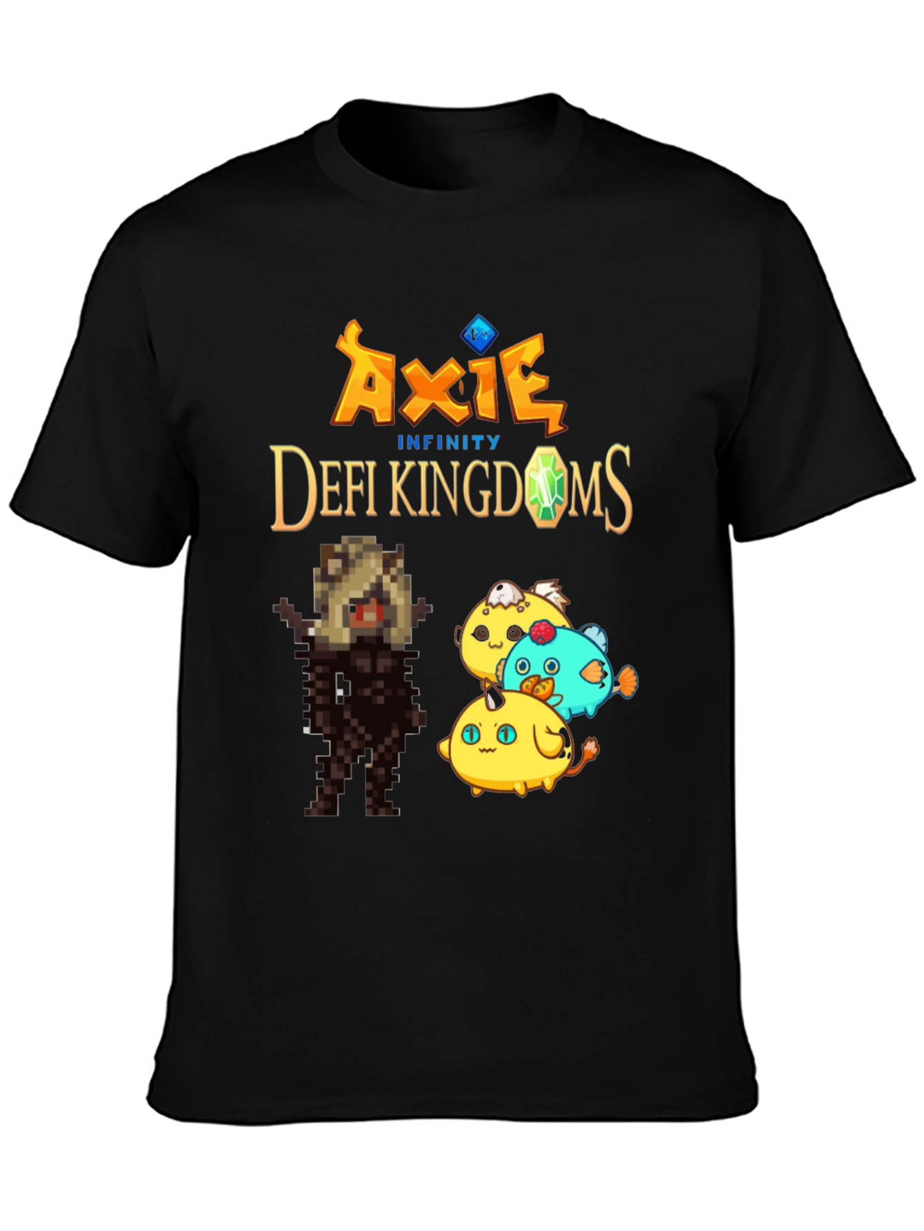 Axie Infinity & DeFi Kingdoms Black T-Shirt