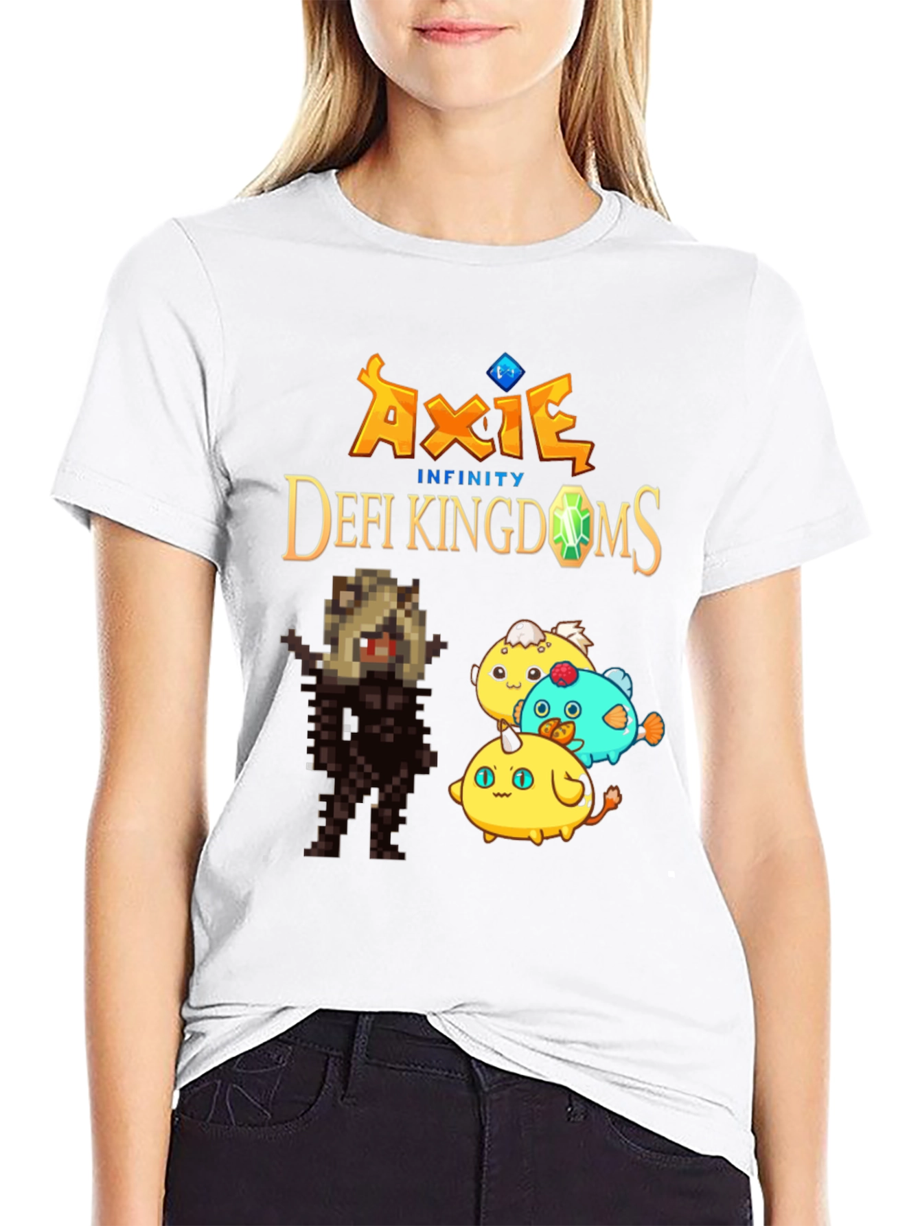 Axie Infinity & DeFi Kingdoms Black T-Shirt