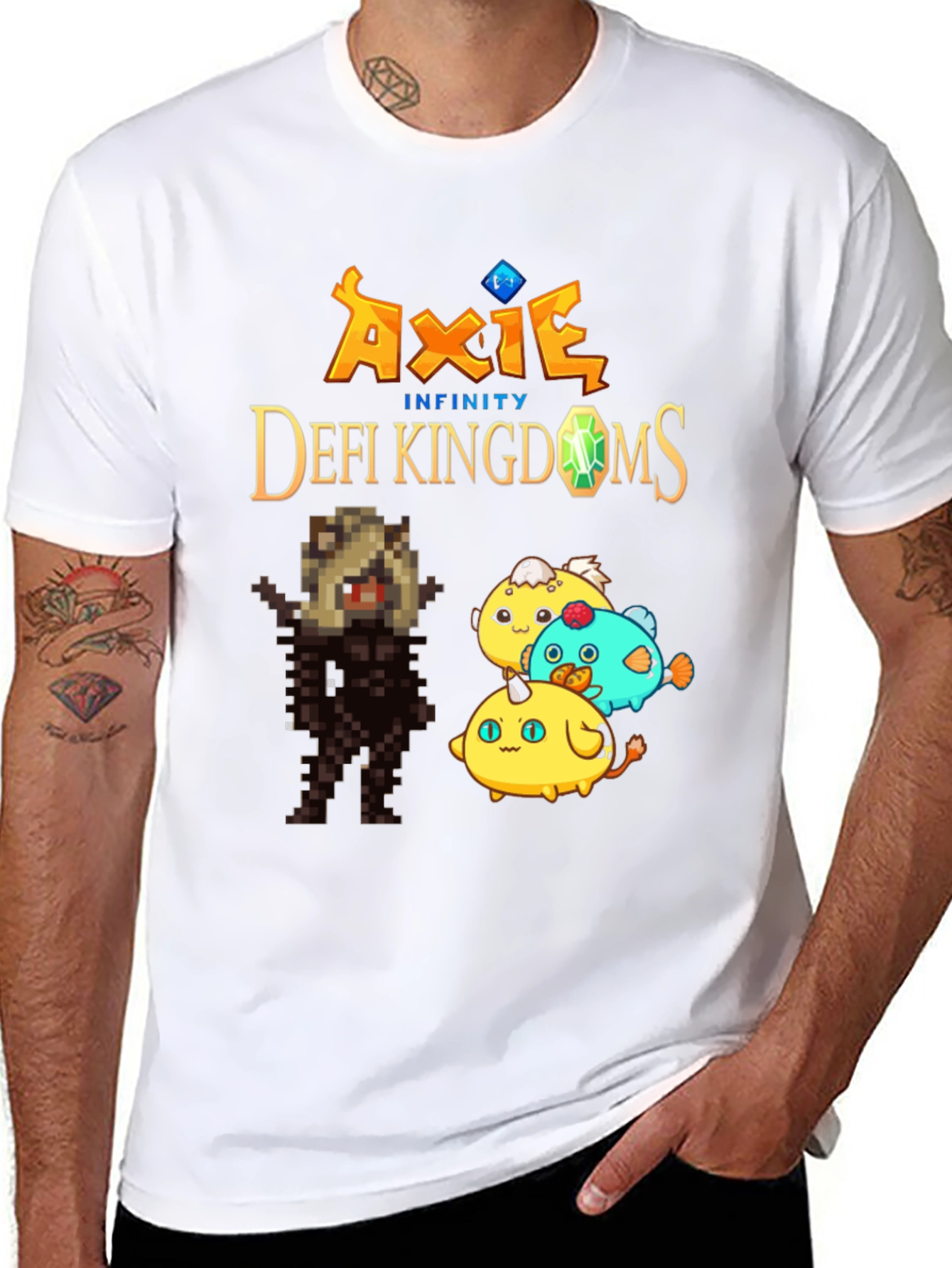 Axie Infinity & DeFi Kingdoms Black T-Shirt