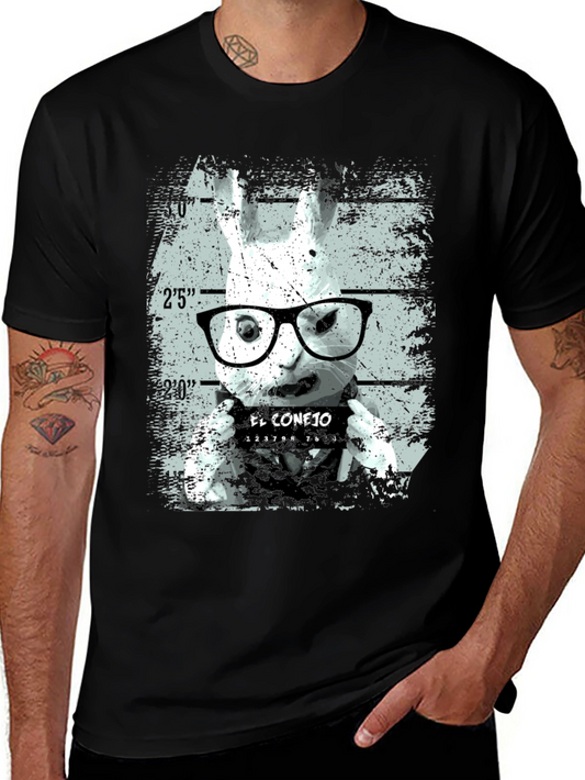 El Conejo T-Shirt - Rabbit Mugshot Tee