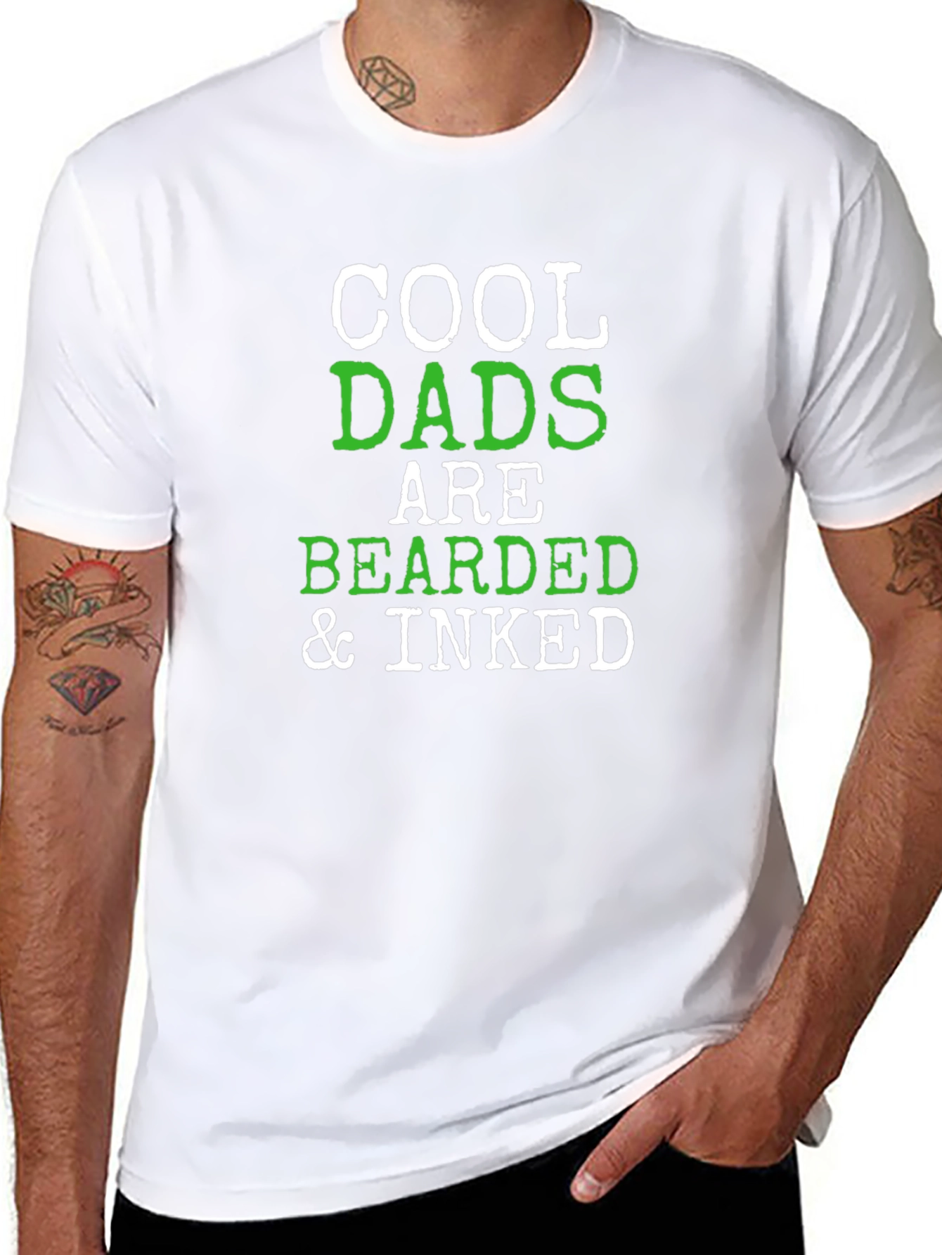 Cool Dads Bearded & Inked T-Shirt