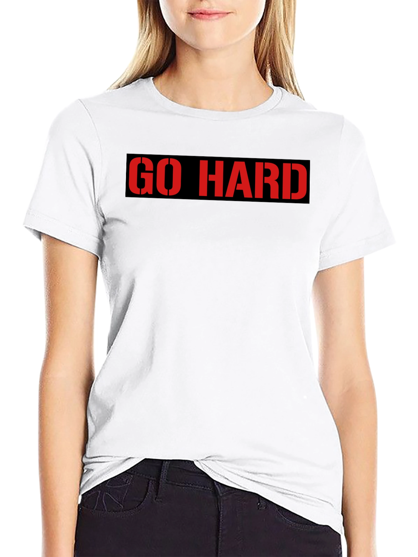 Go Hard Graphic Tee - Black