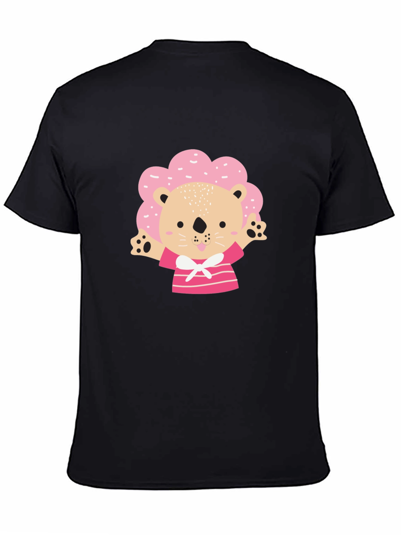 Cute Lion T-Shirt - Pink Mane Design