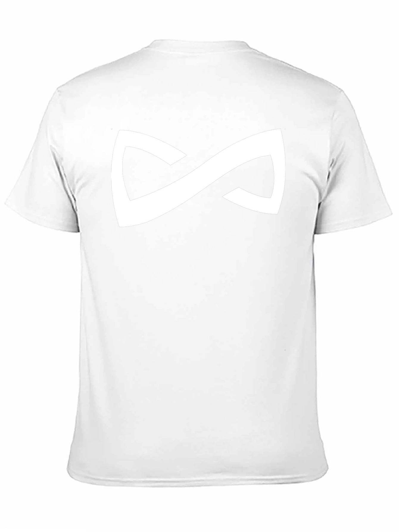 Modern Infinity Symbol Graphic T-Shirt - Black