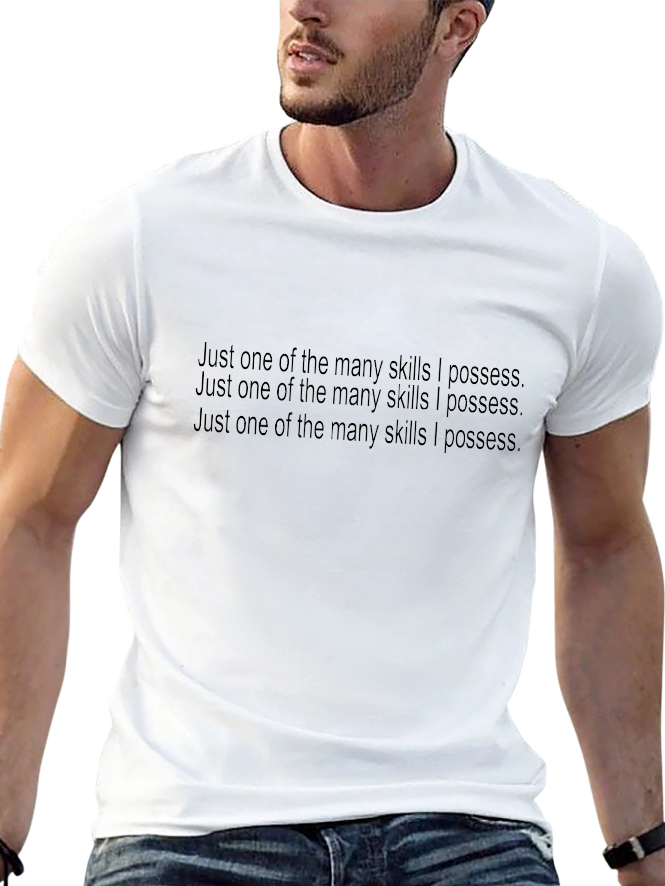 Skills I Possess Tee - Black Crew Neck