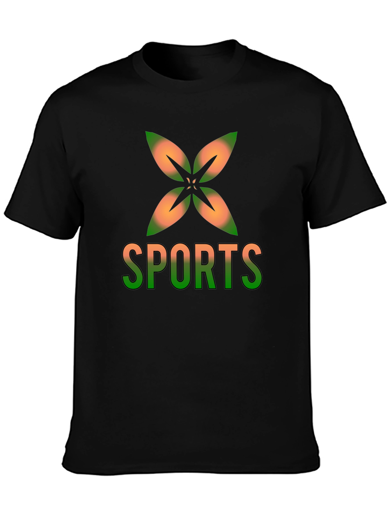 Sports Graphic Black T-Shirt