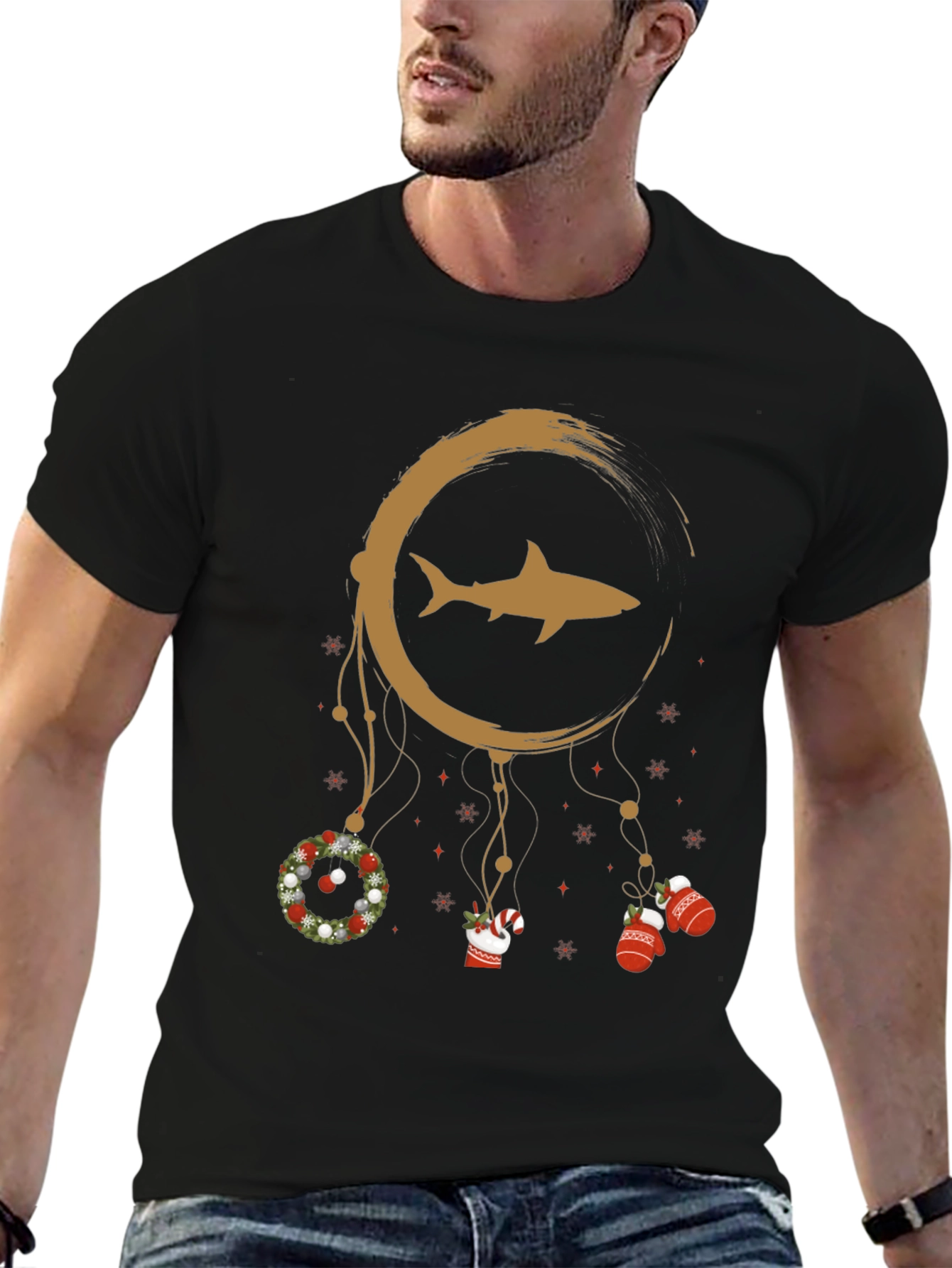 Festive Shark Dreamcatcher Tee