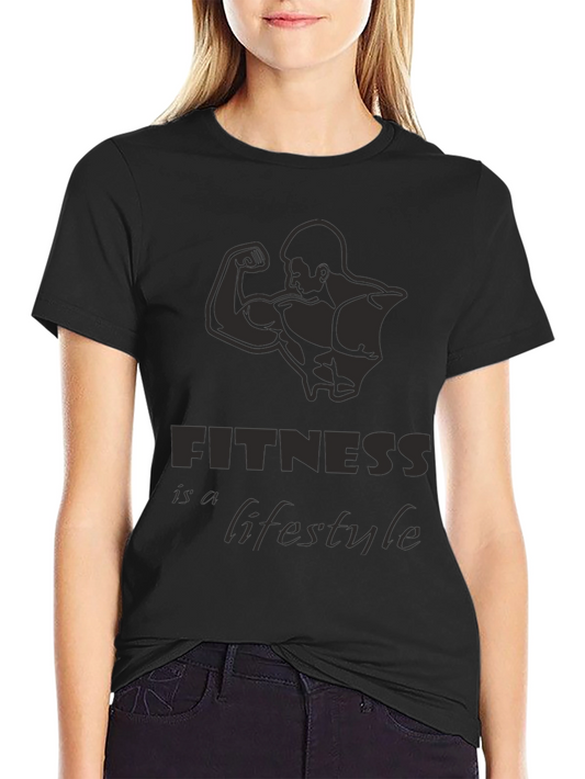 Fitness Lifestyle Black Graphic Tee