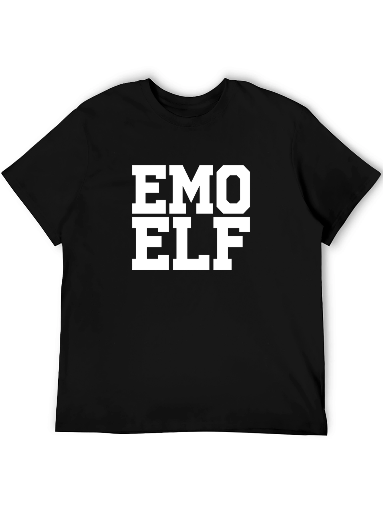 Emo Elf Graphic Tee - Black