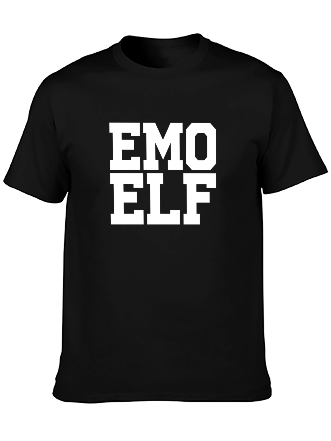 Emo Elf Graphic Tee - Black