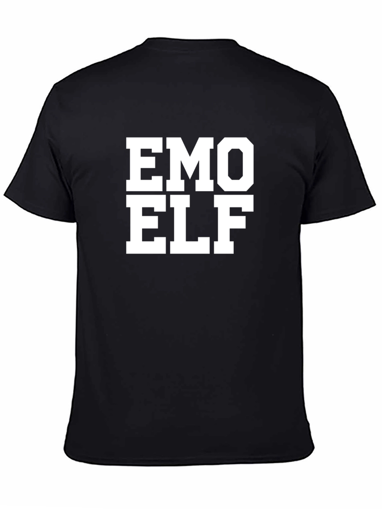 Emo Elf Graphic Tee - Black