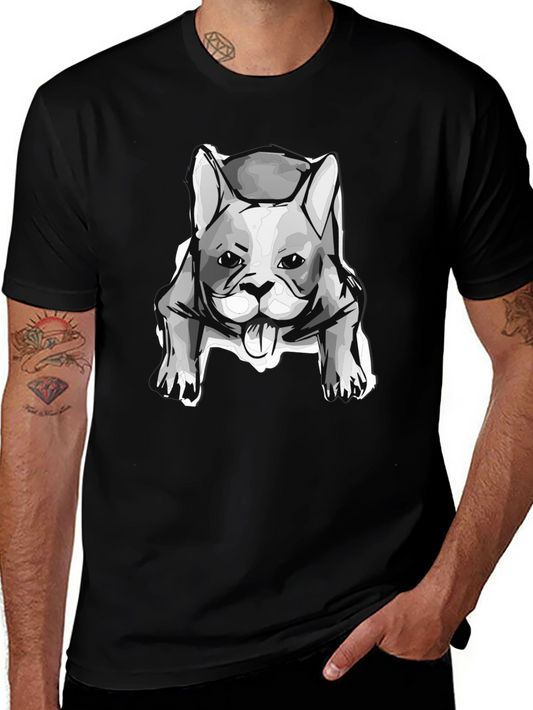 Dog Graphic T-Shirt - Black