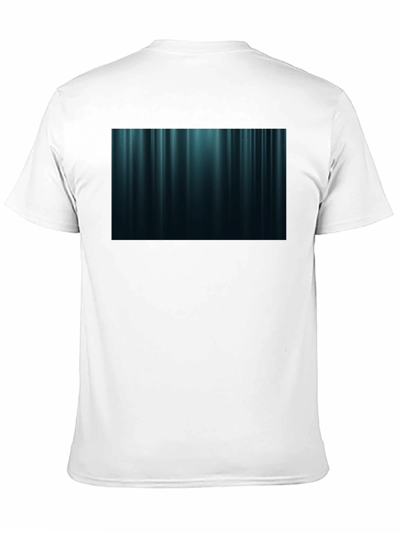 Abstract Vertical Stripe T-Shirt - Black