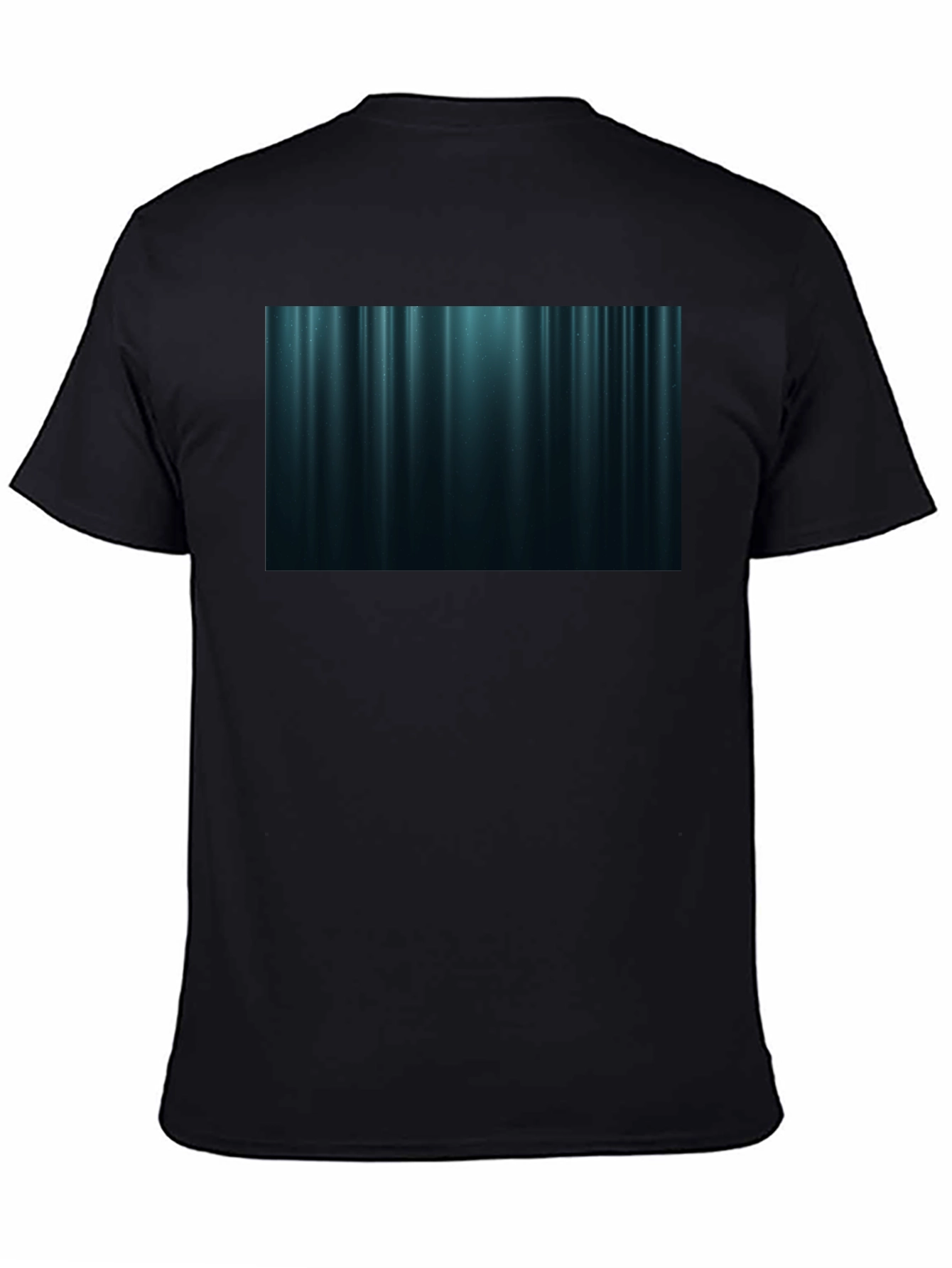 Abstract Vertical Stripe T-Shirt - Black