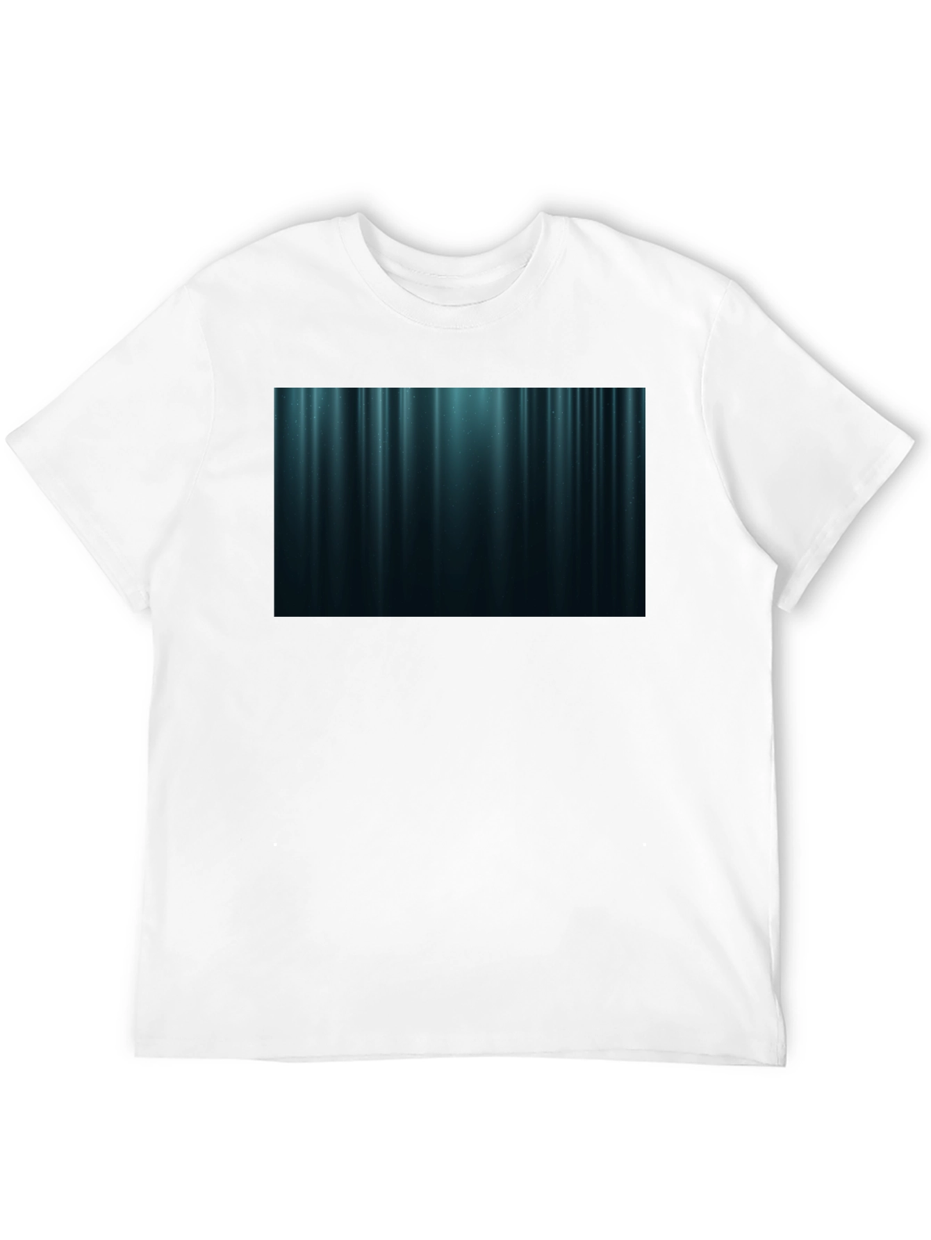 Abstract Vertical Stripe T-Shirt - Black