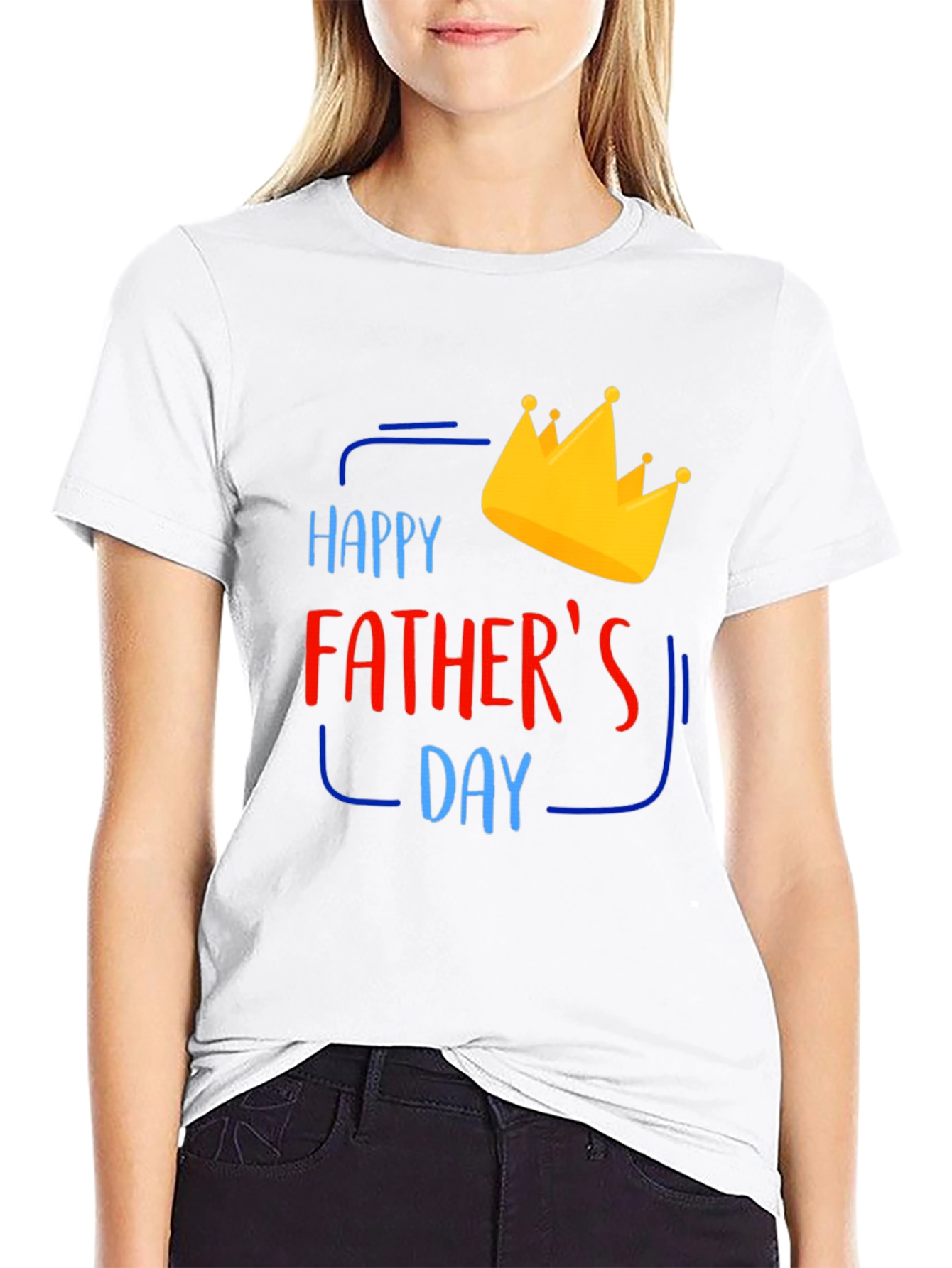 Happy Fathers Day T-Shirt - King Crown Design
