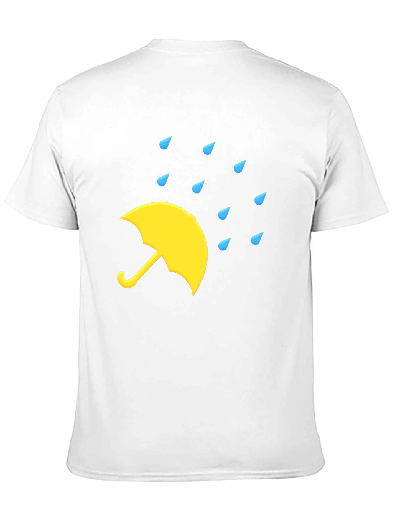 Rainy Day Umbrella Black T-Shirt