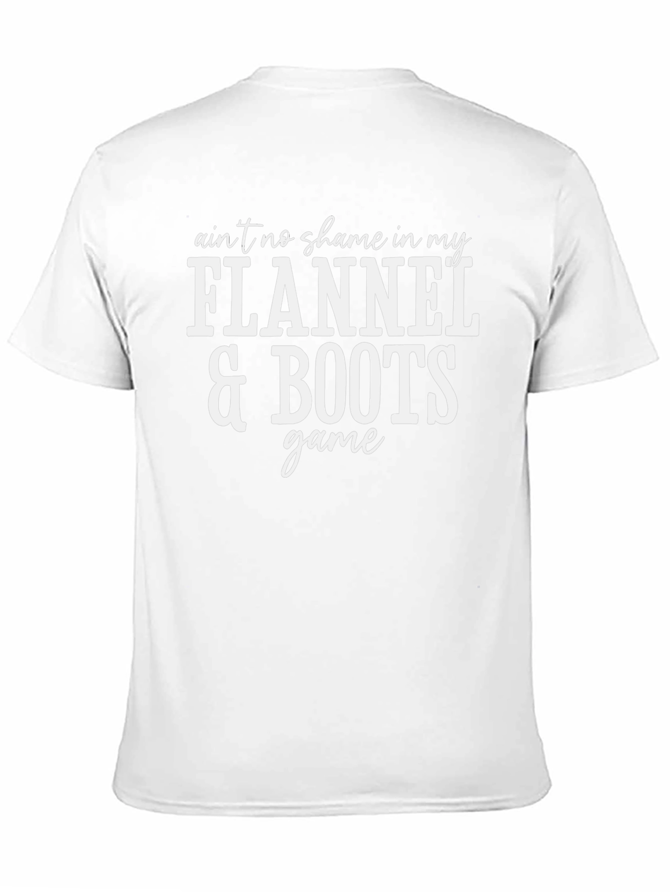 Flannel & Boots Graphic Tee - Unisex Cotton T-Shirt