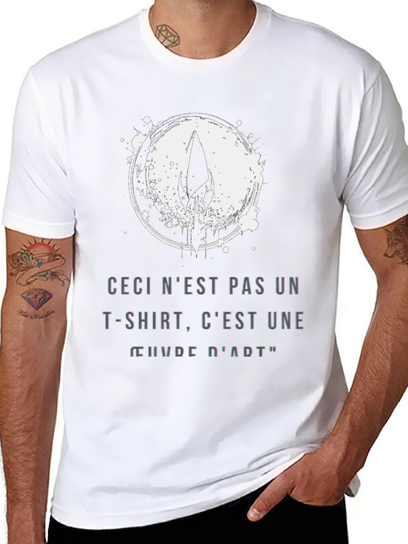 Unique Graphic Tee - Art Not Just a T-Shirt!