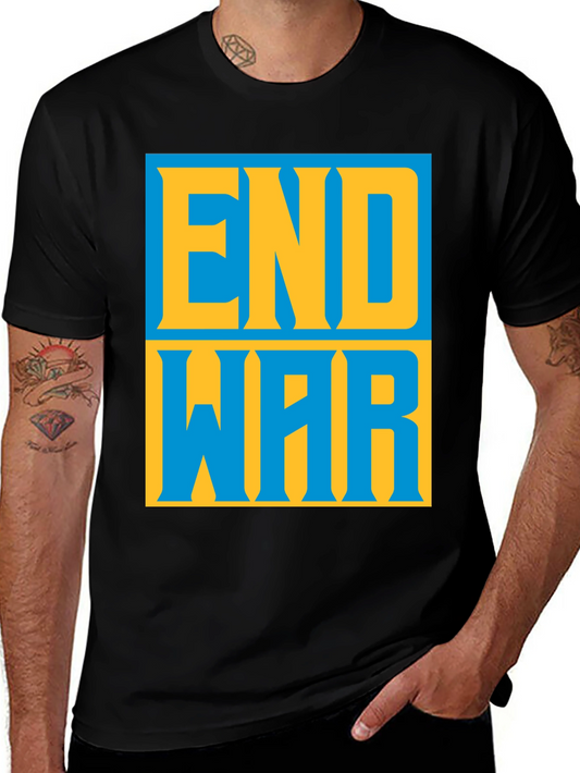 End War Graphic Tee - Bold Peace Statement