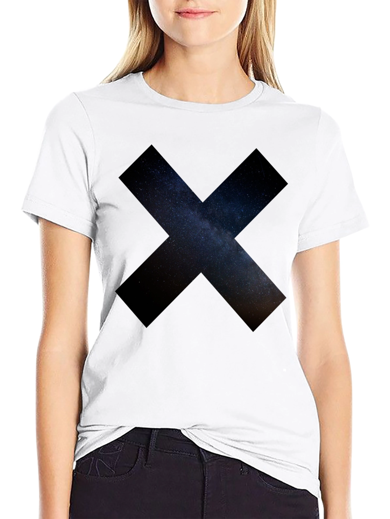 Cosmic X Graphic Black T-Shirt