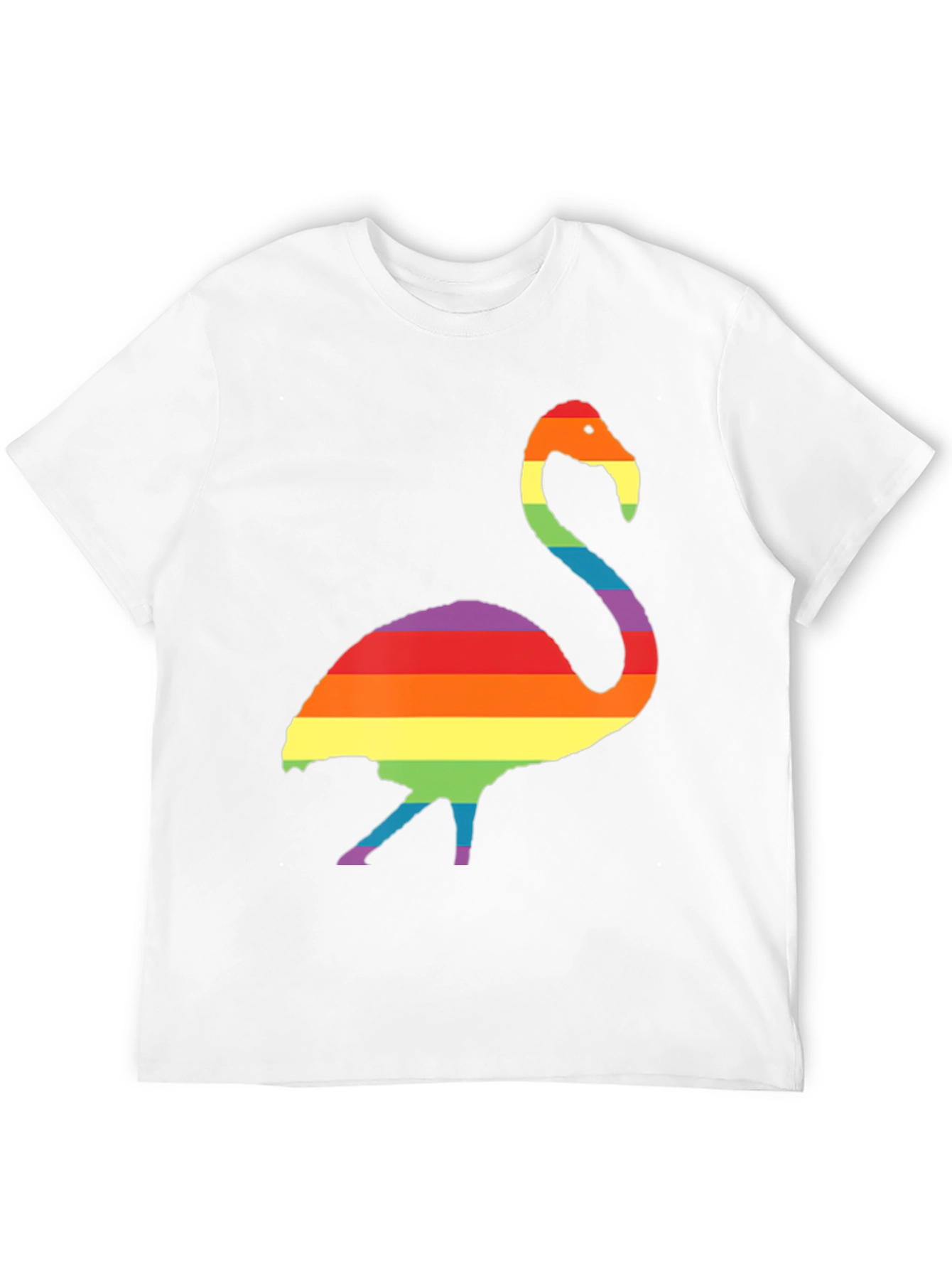 Rainbow Flamingo Graphic T-Shirt